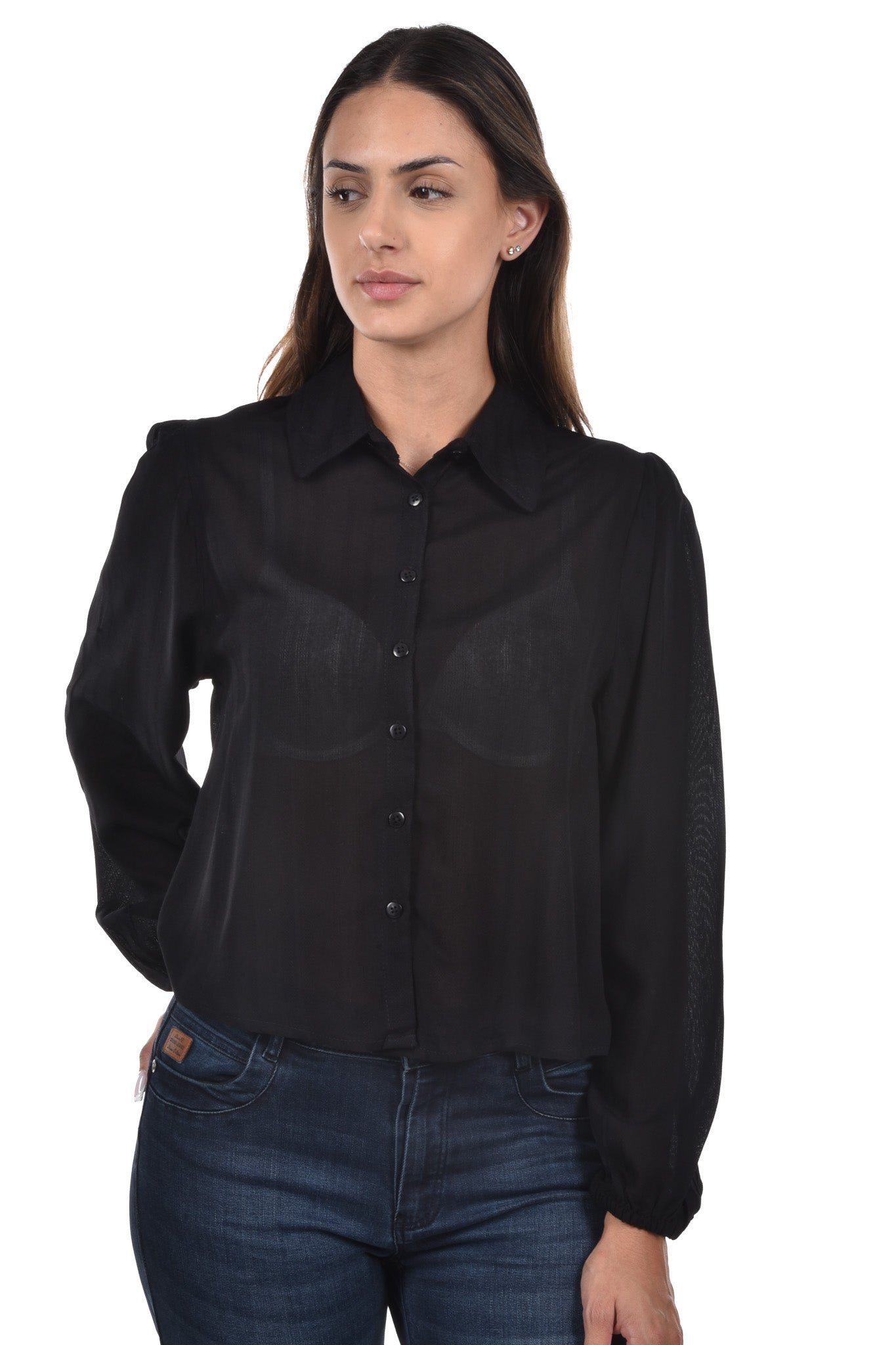 Minusio Blouse cropped plain
