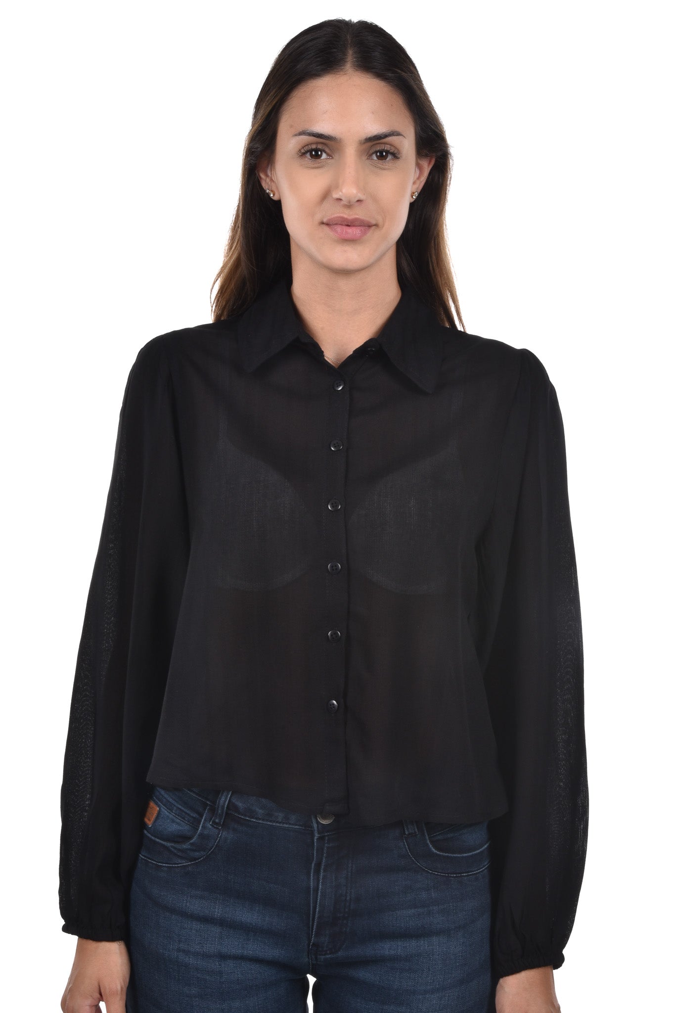 Minusio Blouse cropped plain