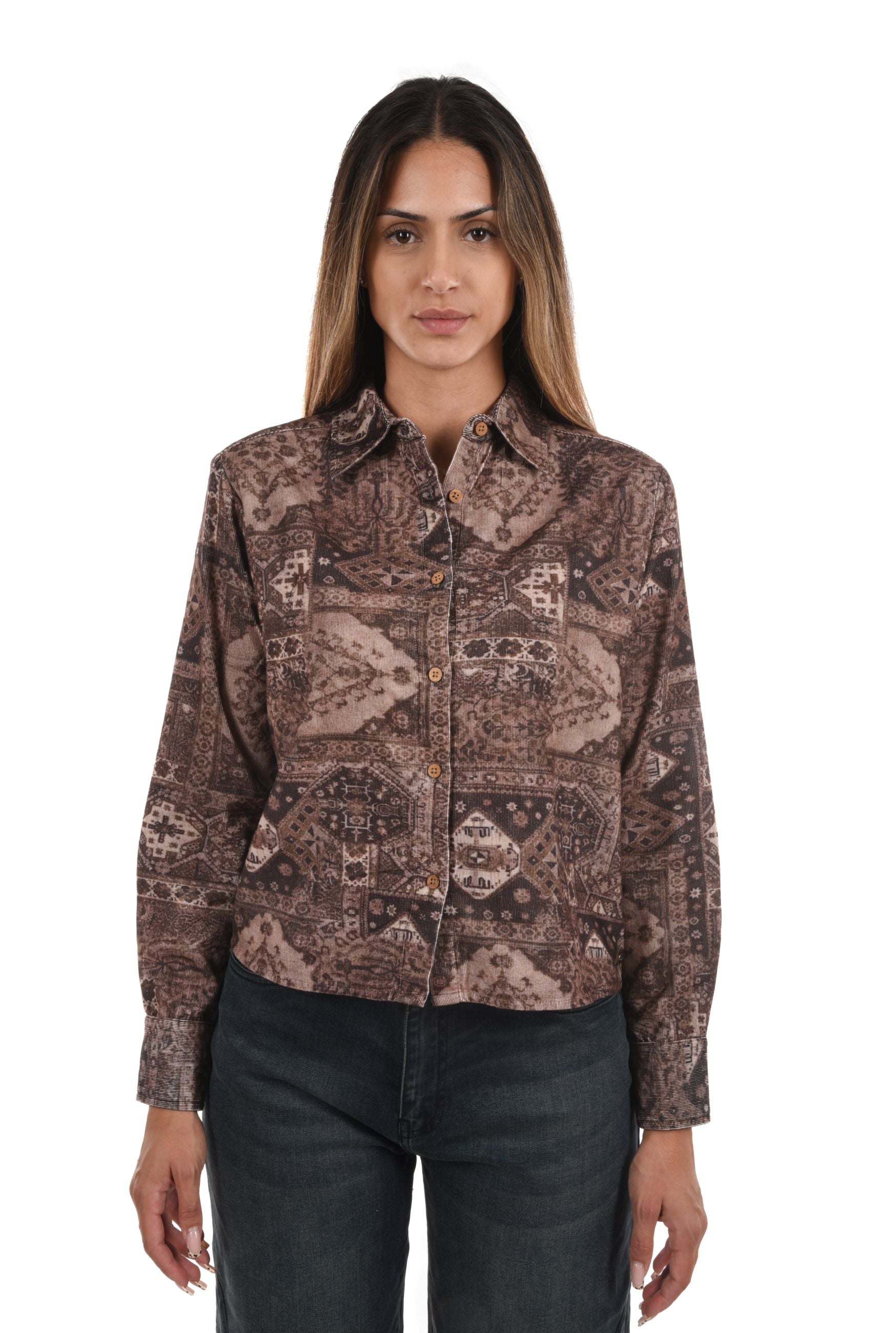 Tenga Blouse corduroy printed
