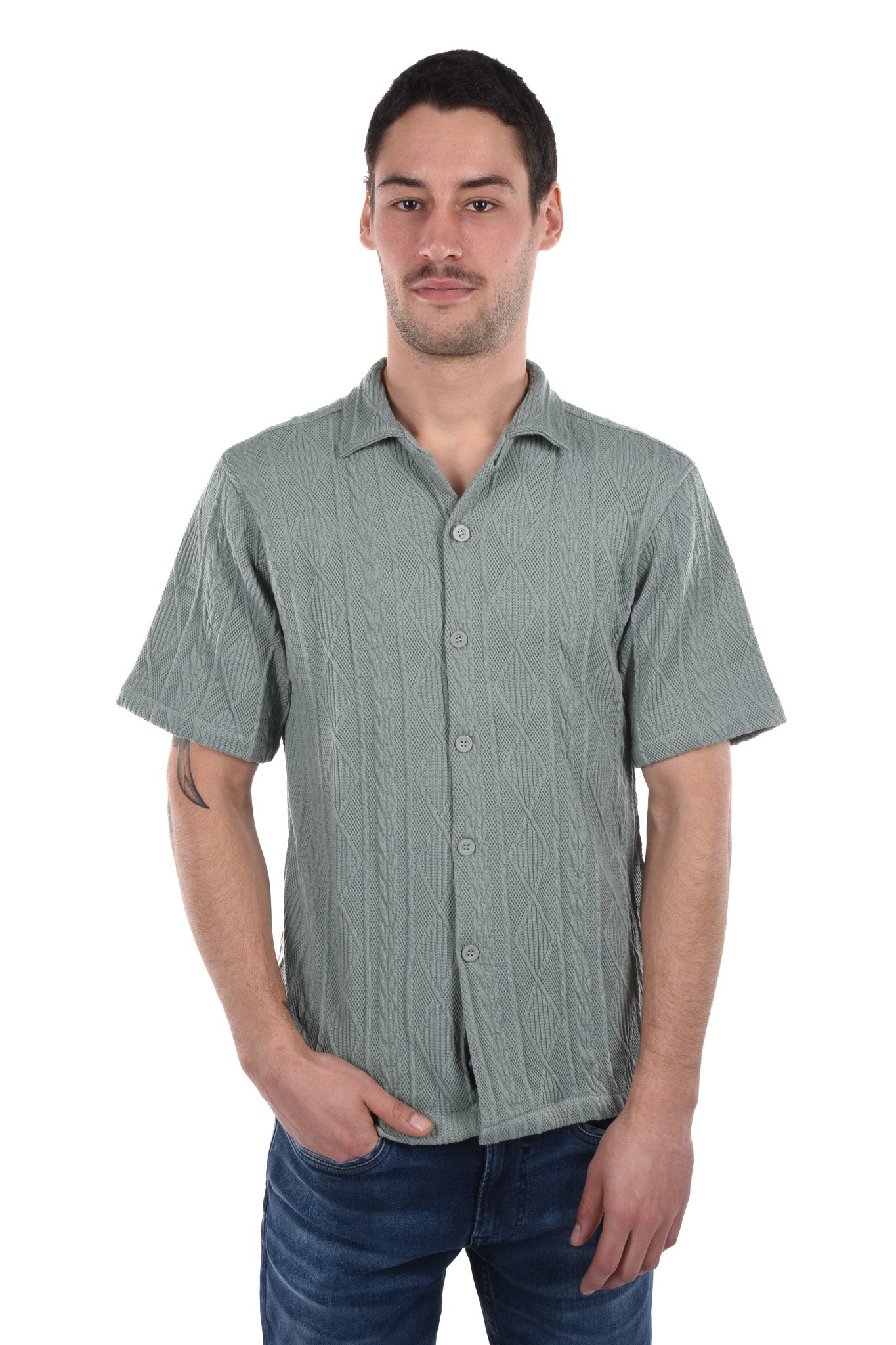 Christo Shirt knitted shortsleeves