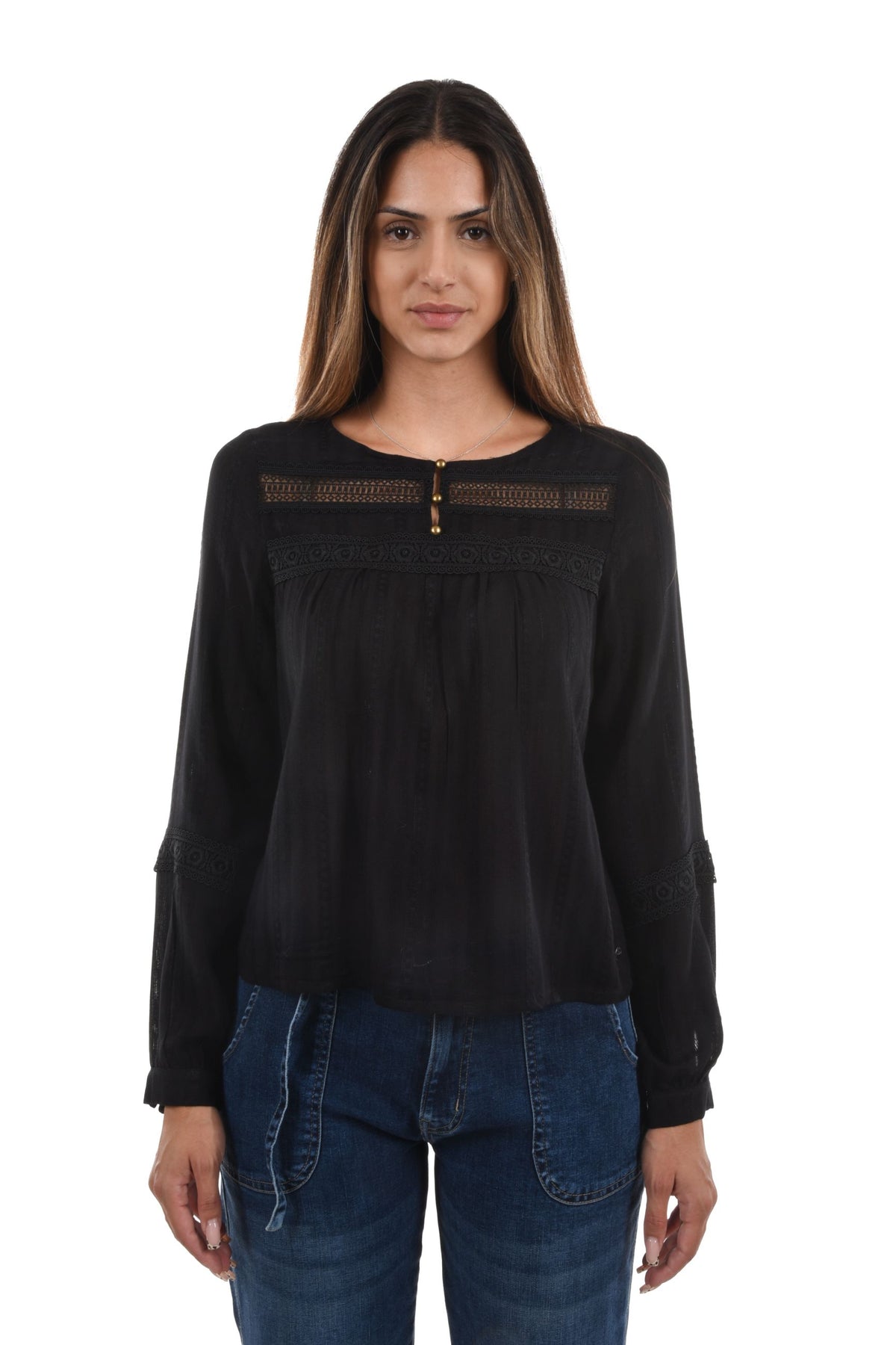 Samora Blouse jacquard lace