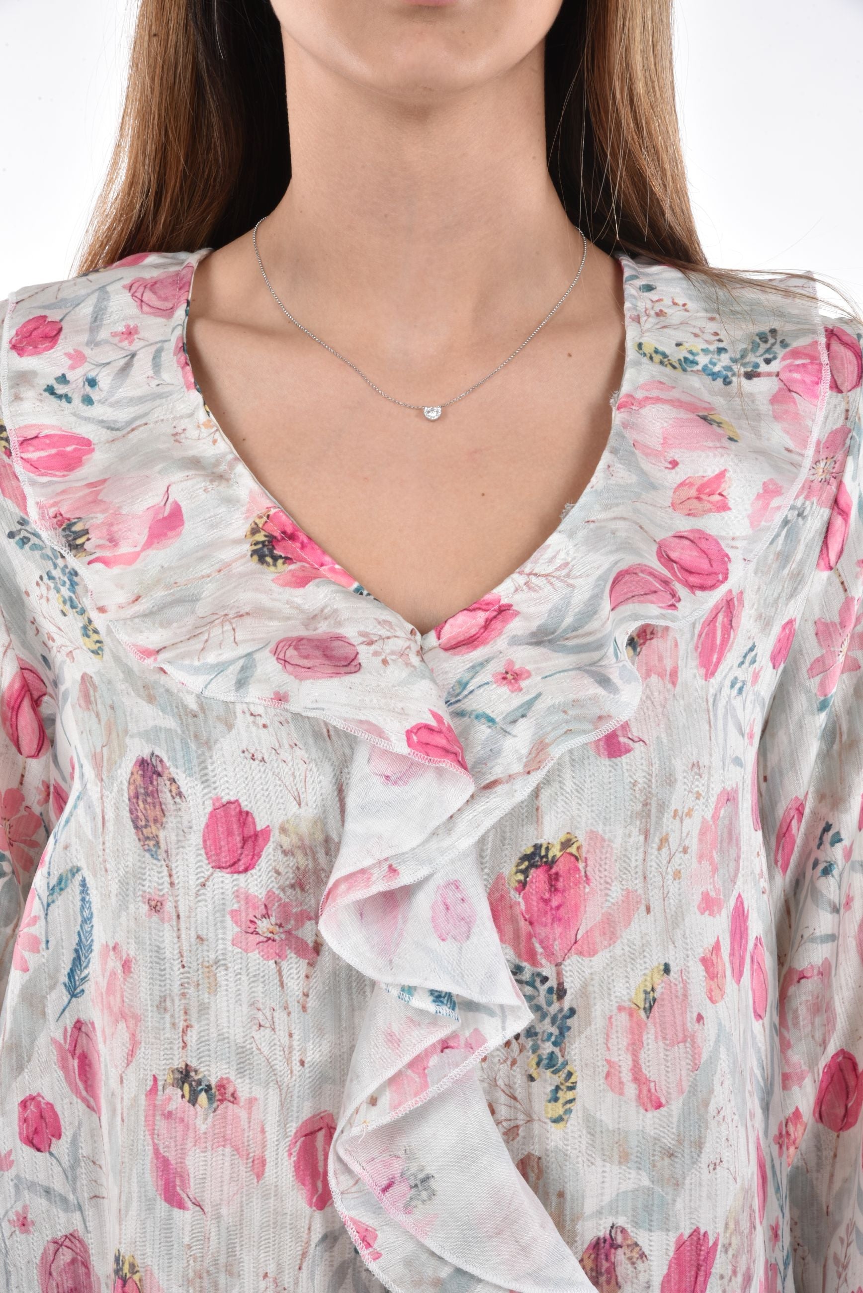 Tavira Blouse volants printed
