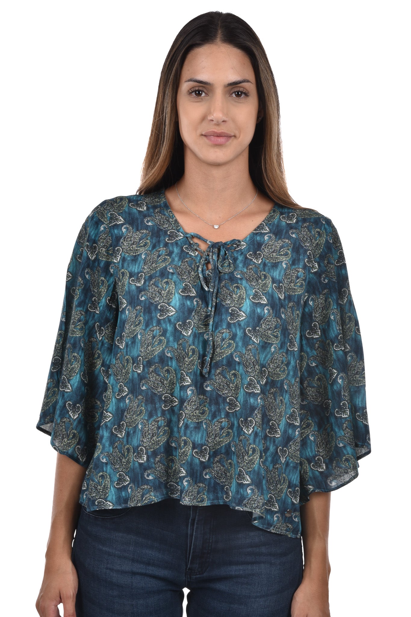 Meg Blouse strings&printed