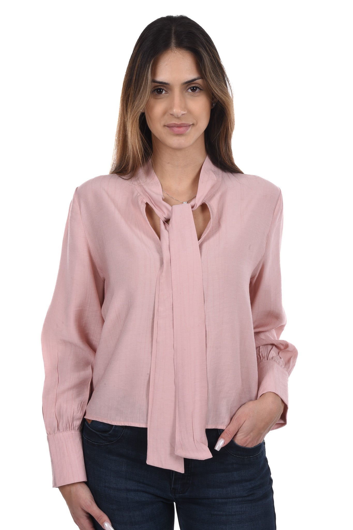 Caprice Blouse tie neck