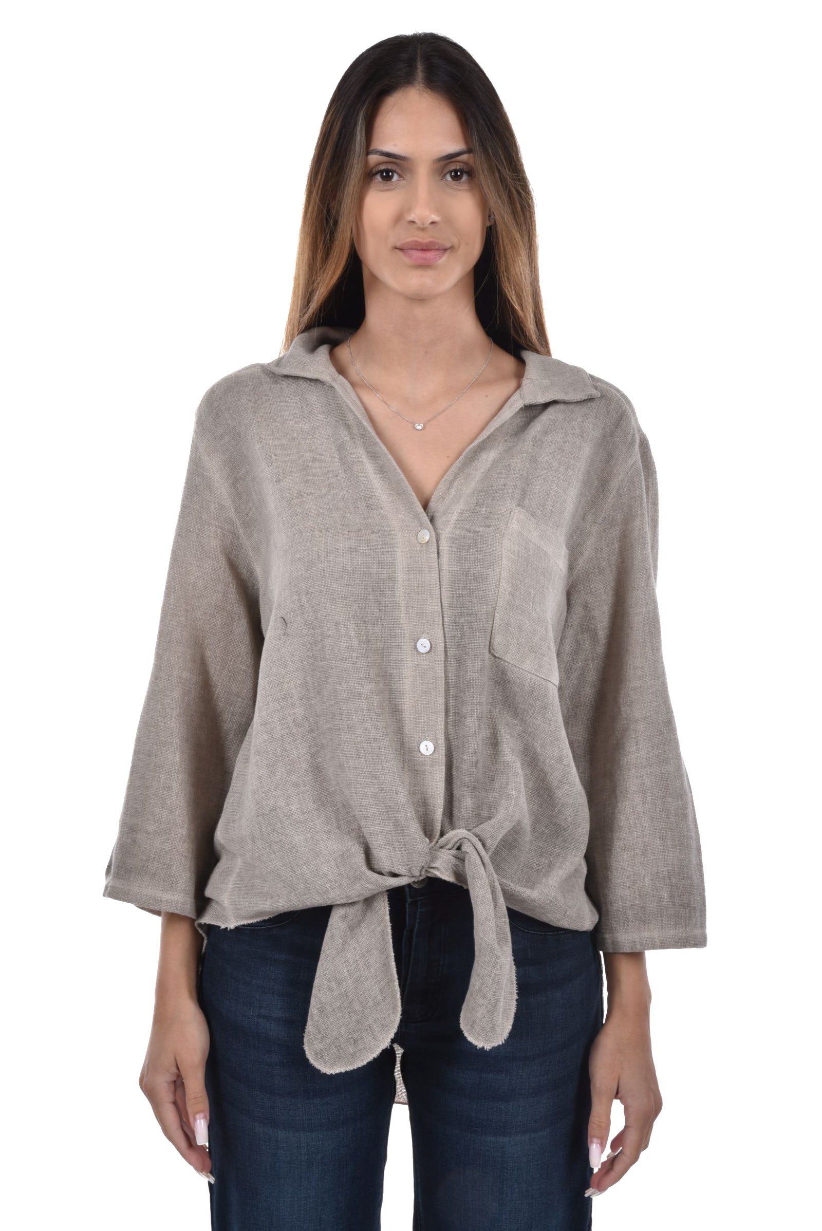 Tomoya Blouse knotted