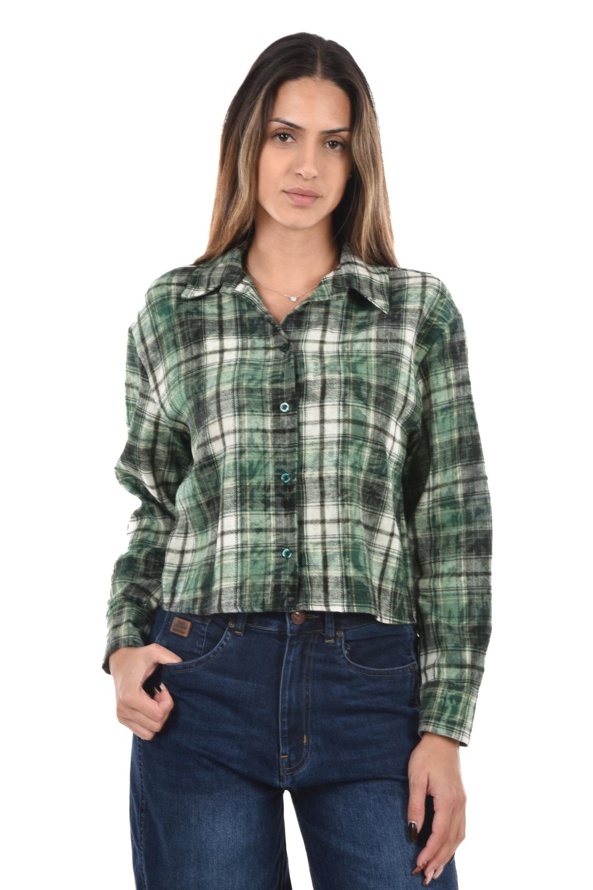 Jumla Blouse checked printed