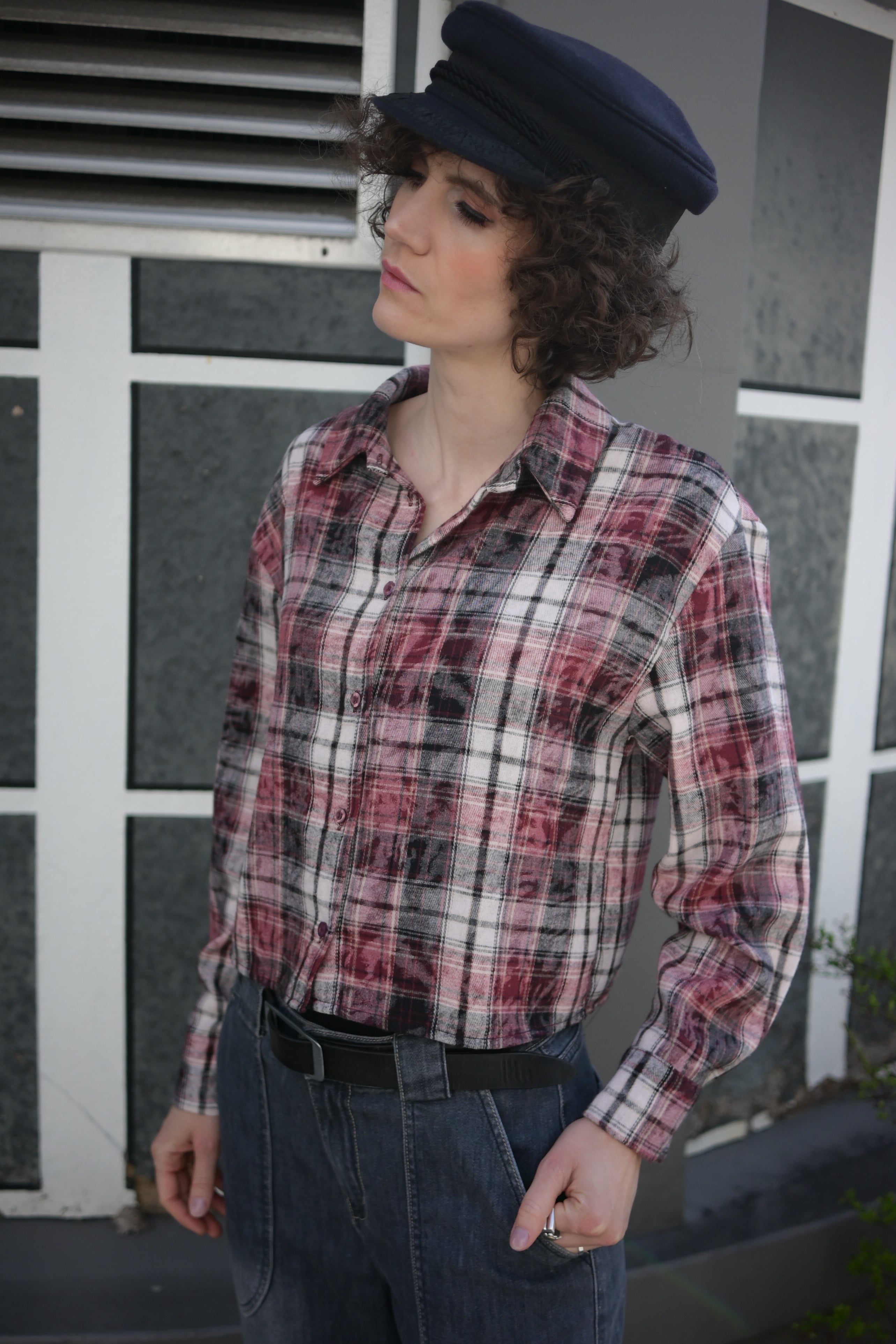 Jumla Blouse checked printed