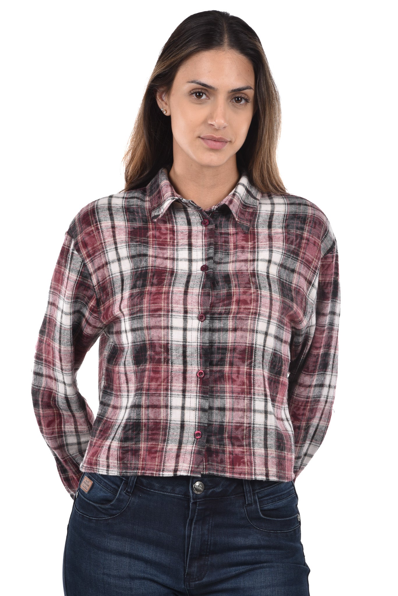 Jumla Blouse checked printed