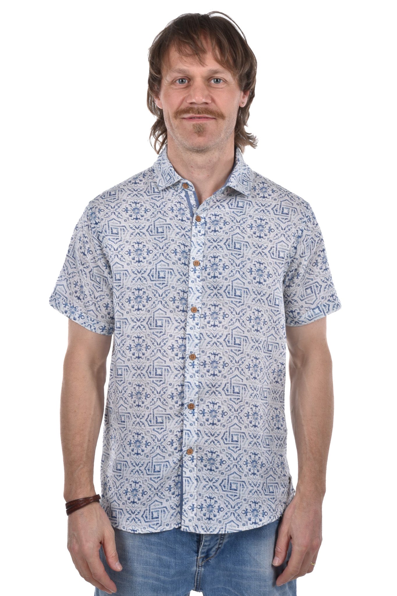 Masilo Shirt linen printed