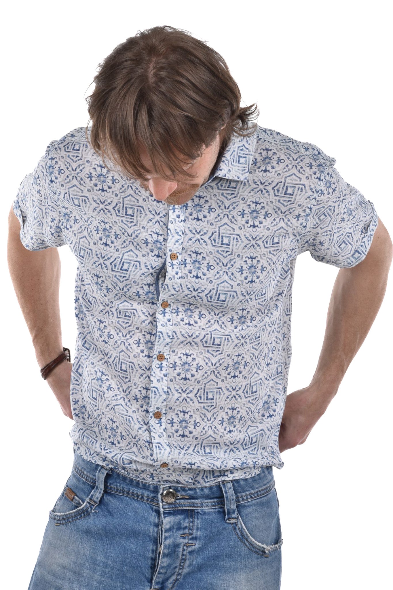 Masilo Shirt linen printed