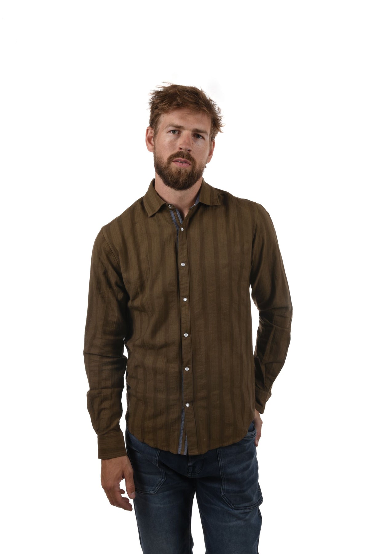 Montreal Shirt seersucker jacquard