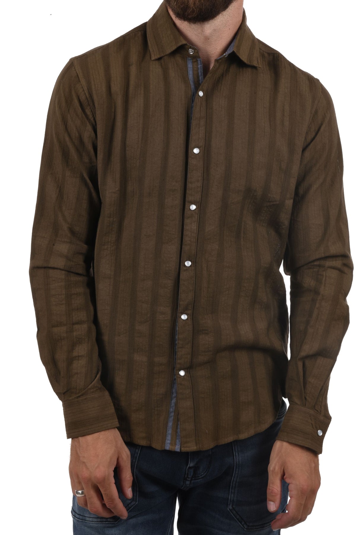 Montreal Shirt seersucker jacquard