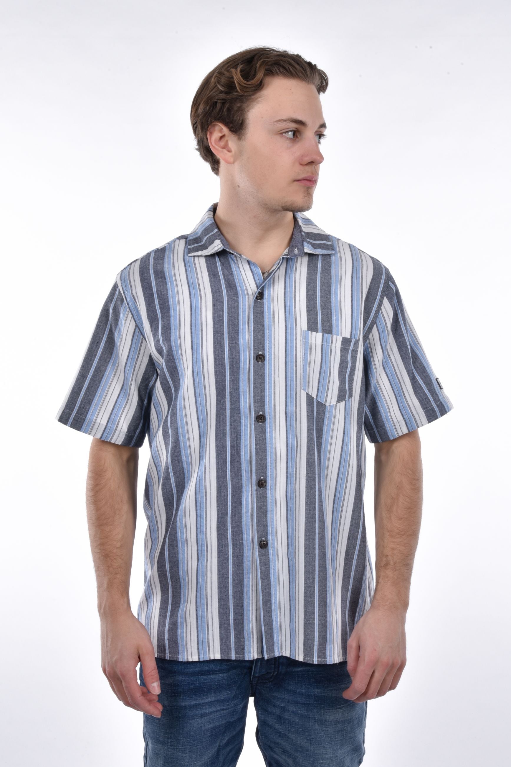 Sergio Shirt loose fit stripes