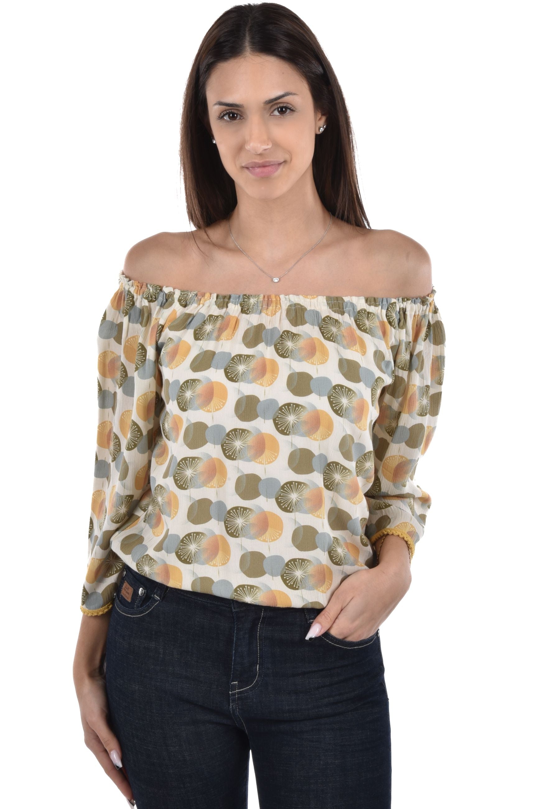 Sabira Blouse cropped printed