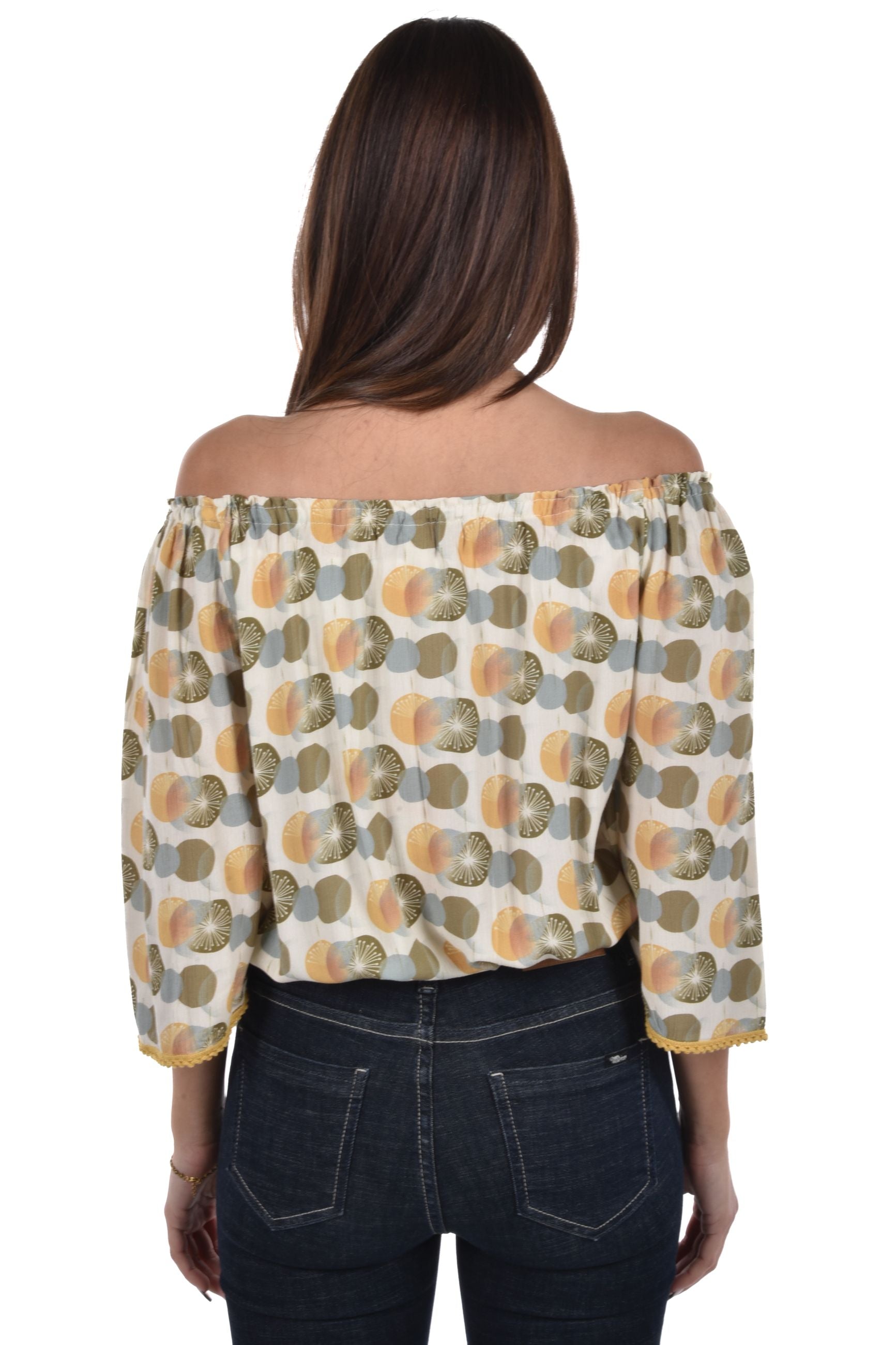 Sabira Blouse cropped printed