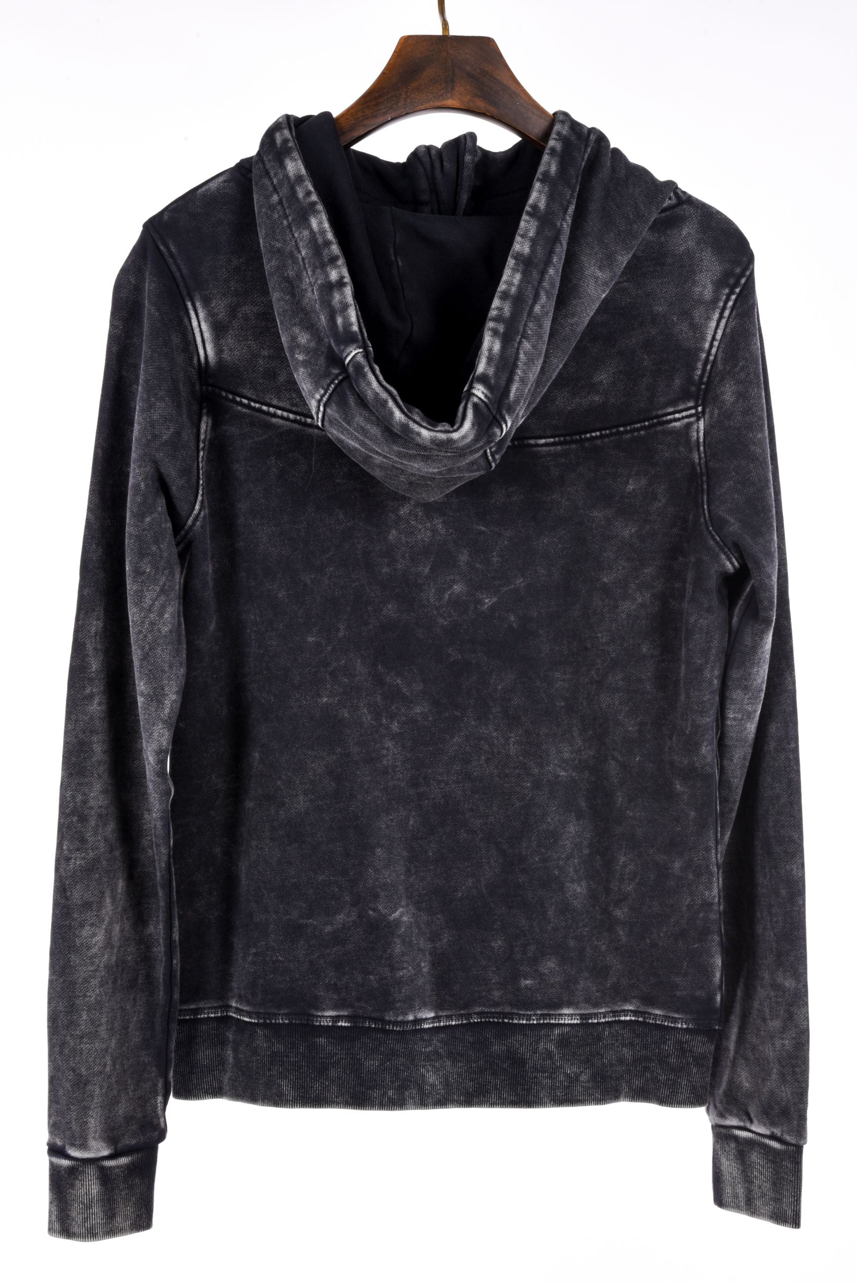 Nelia Sweatjacket hood enzyme wash
