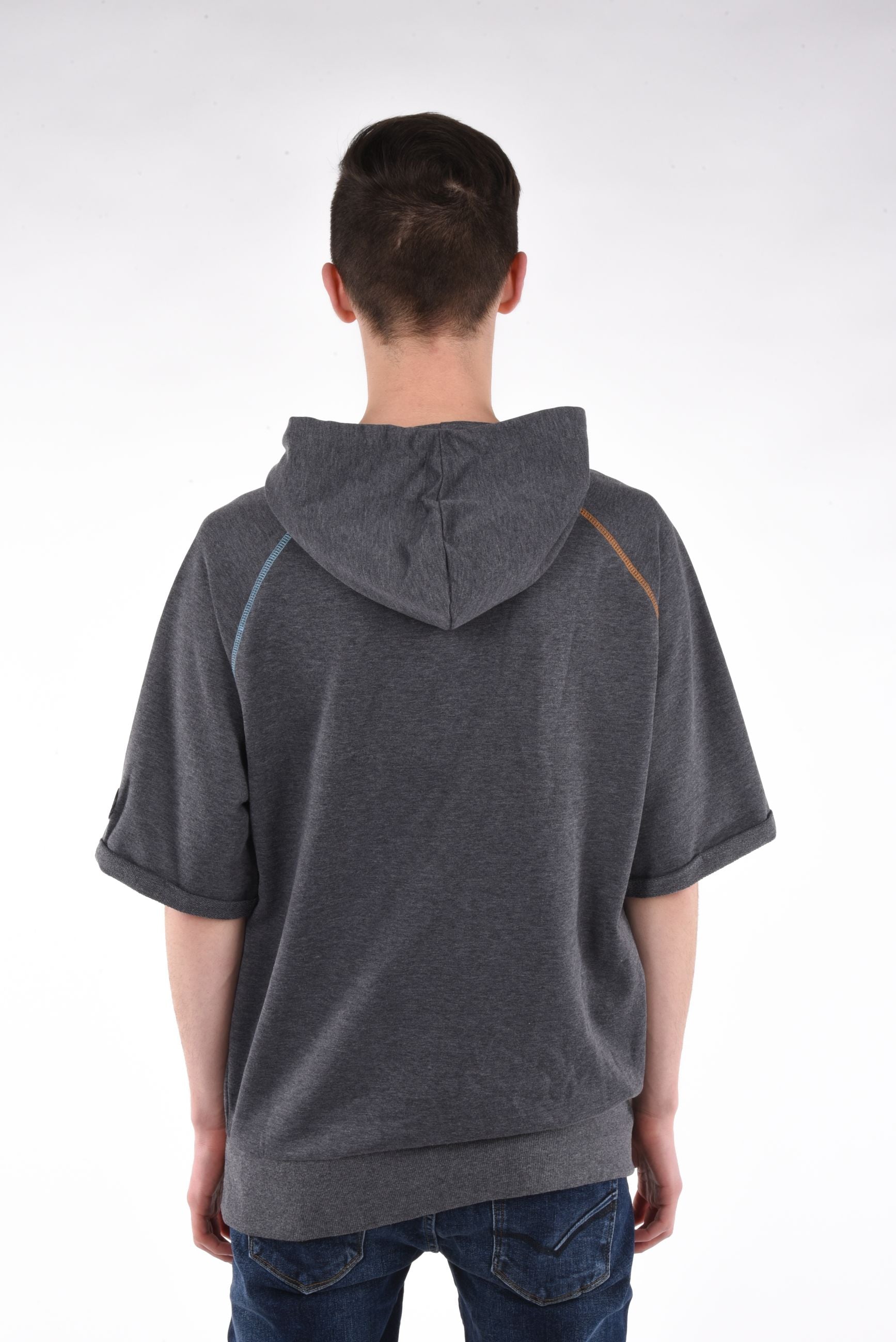 Ned Sweatshirt short sleeves loose fit hood