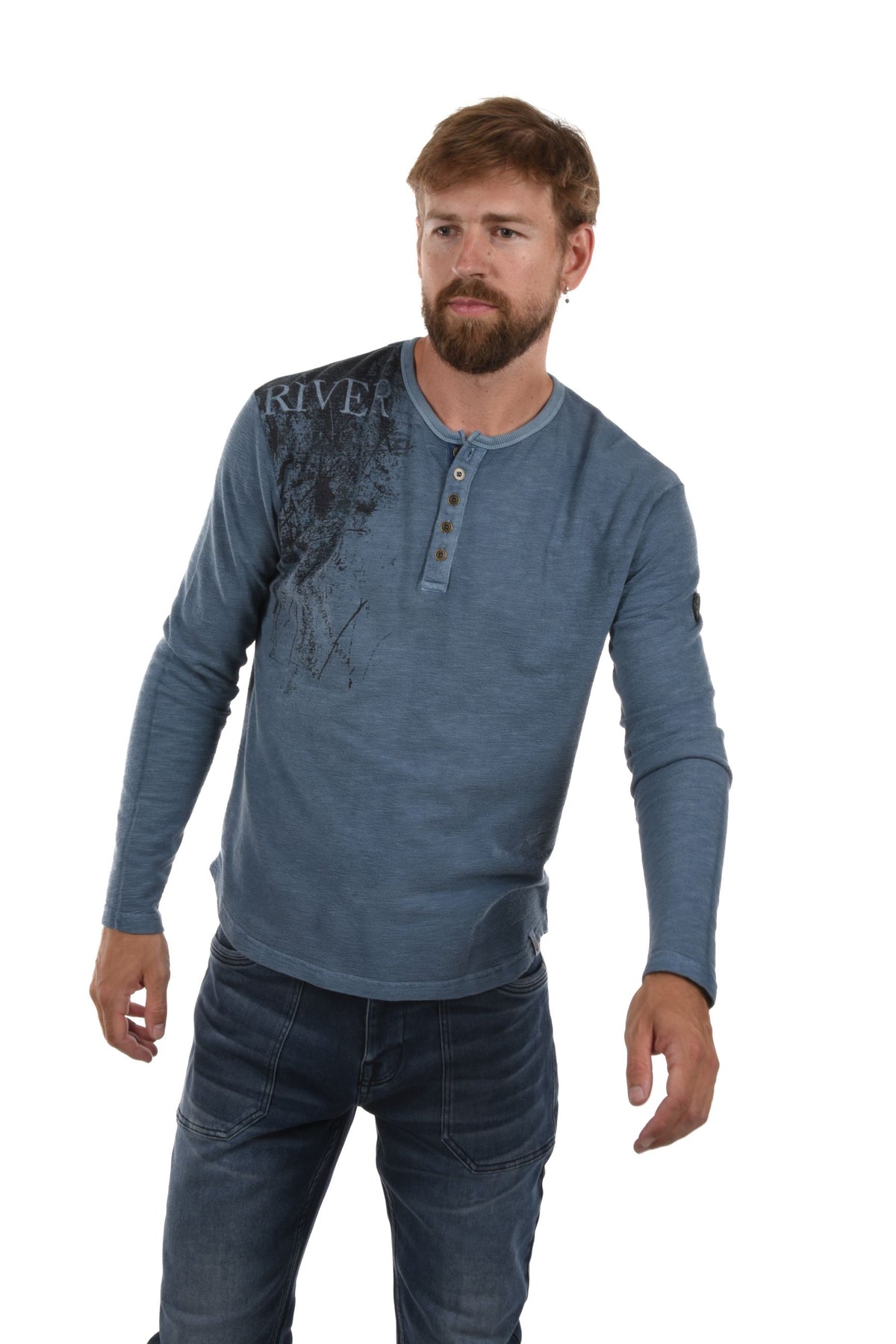 Norberg Sweatshirt buttons&print