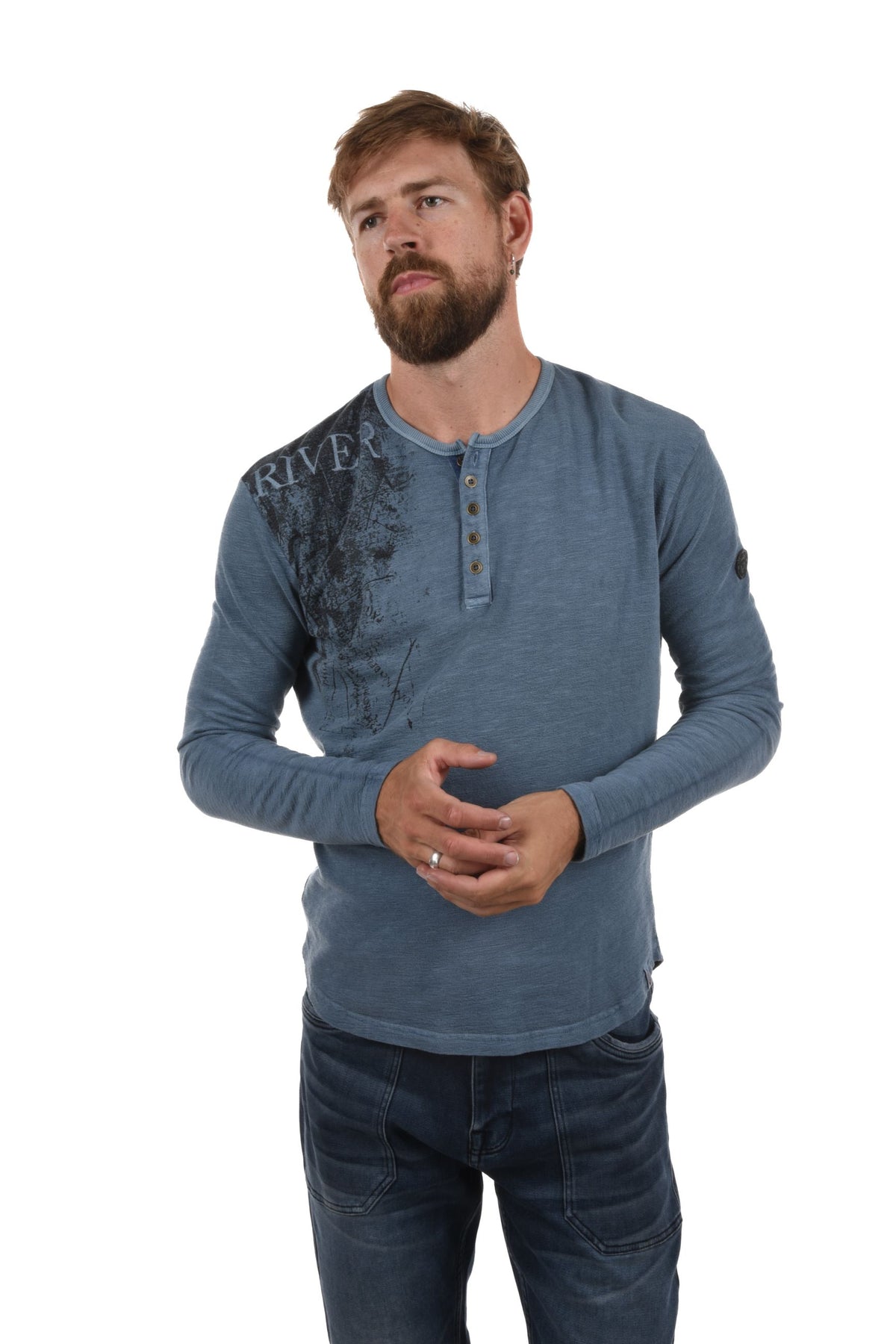 Norberg Sweatshirt buttons&print