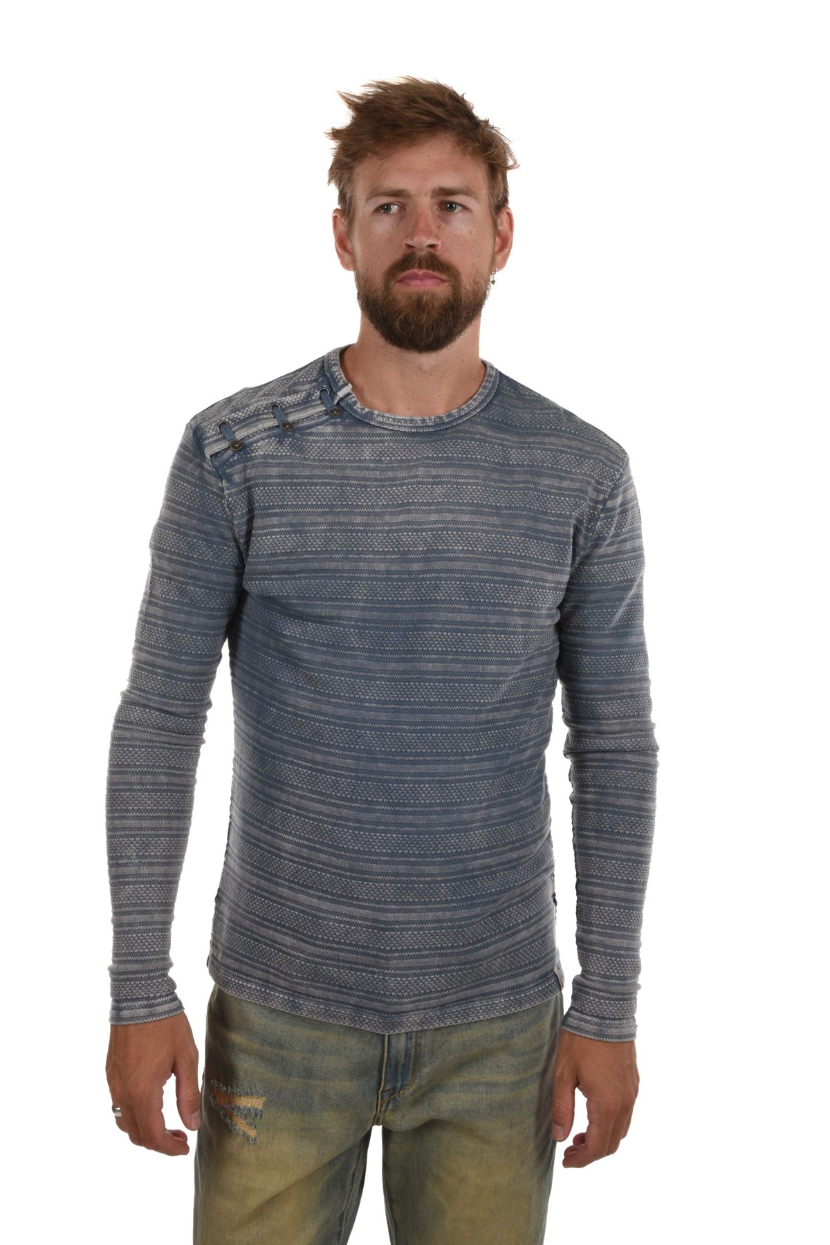 Neston Sweatshirt jacquard stripes