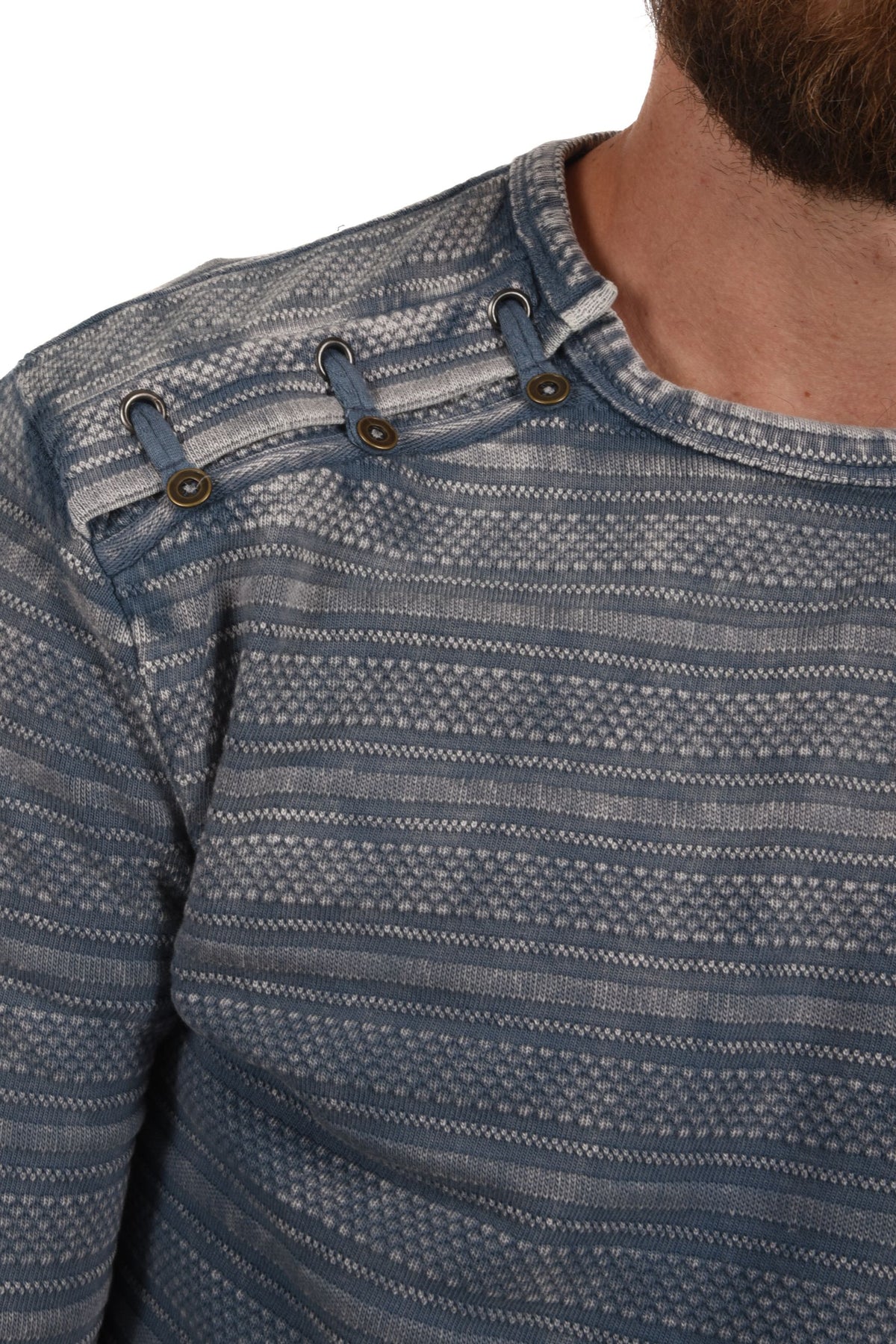 Neston Sweatshirt jacquard stripes