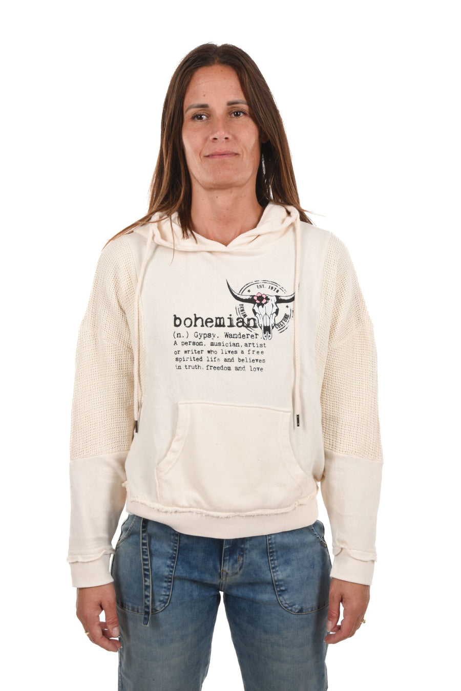 Nel Sweatshirt hood&print
