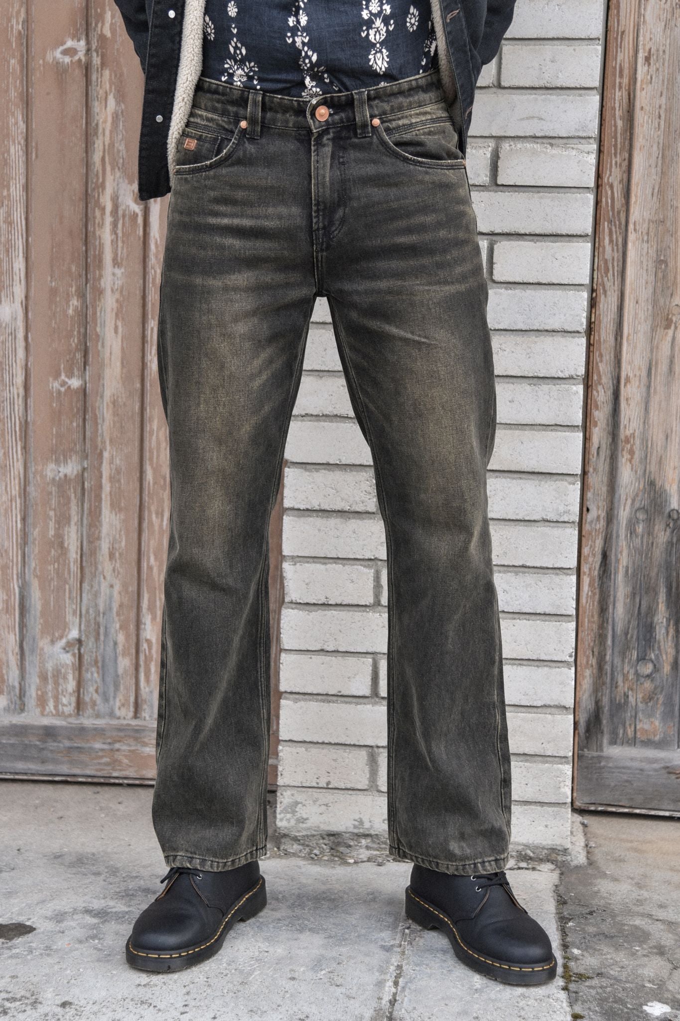 Kilkenny Flared overdyed denim