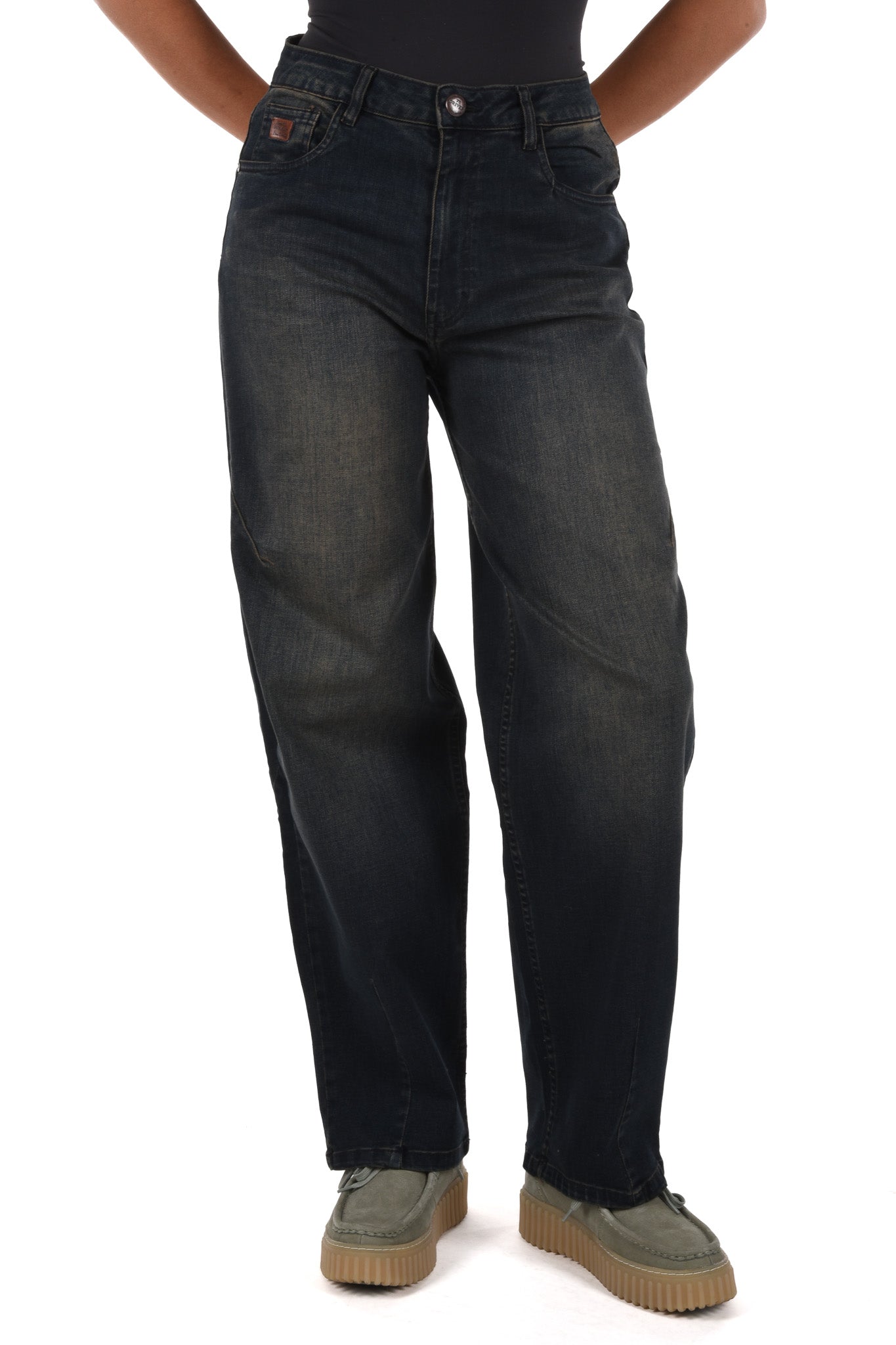 Kingsley Barrel Fit stretch denim