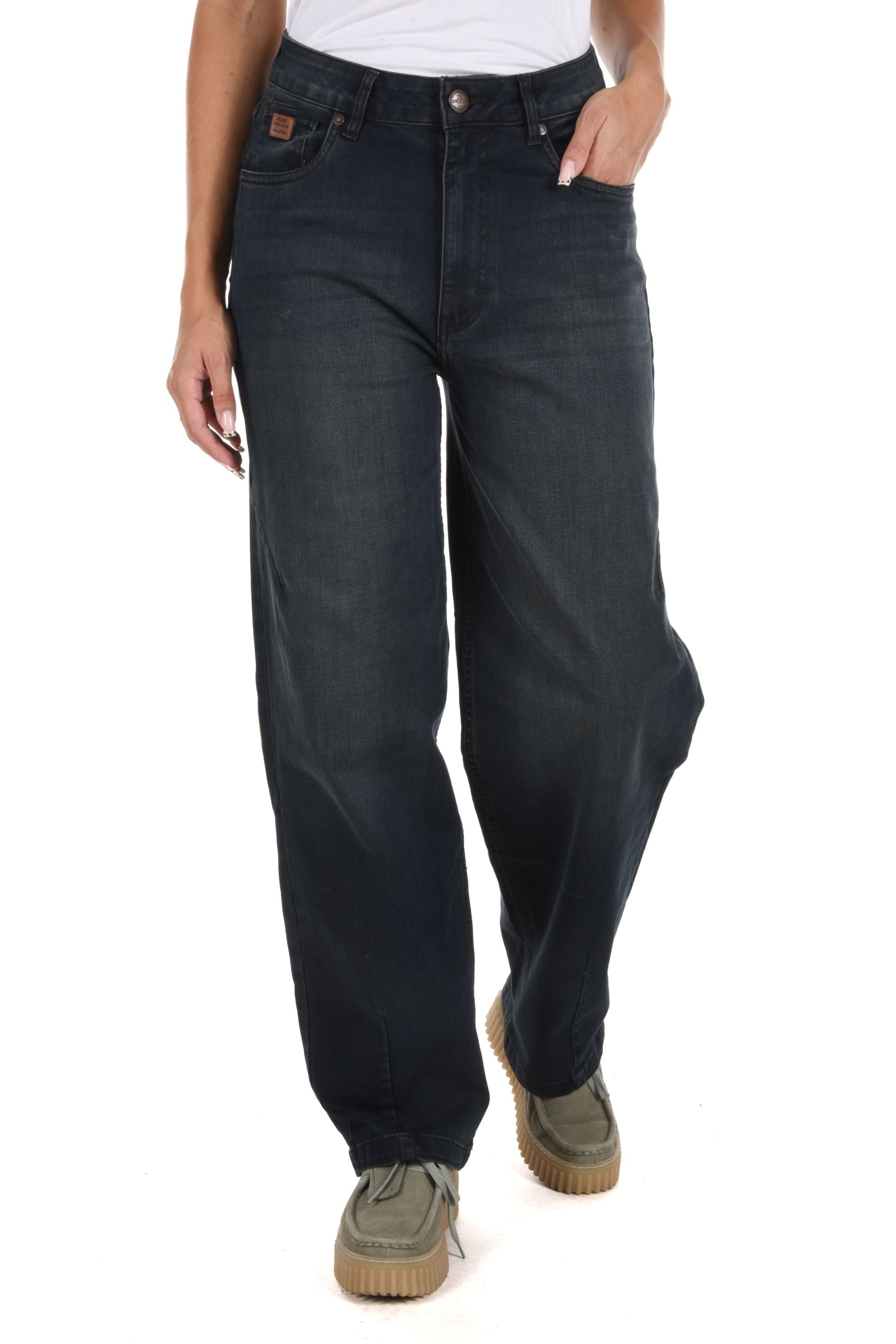 Kingsley Barrel Fit stretch denim
