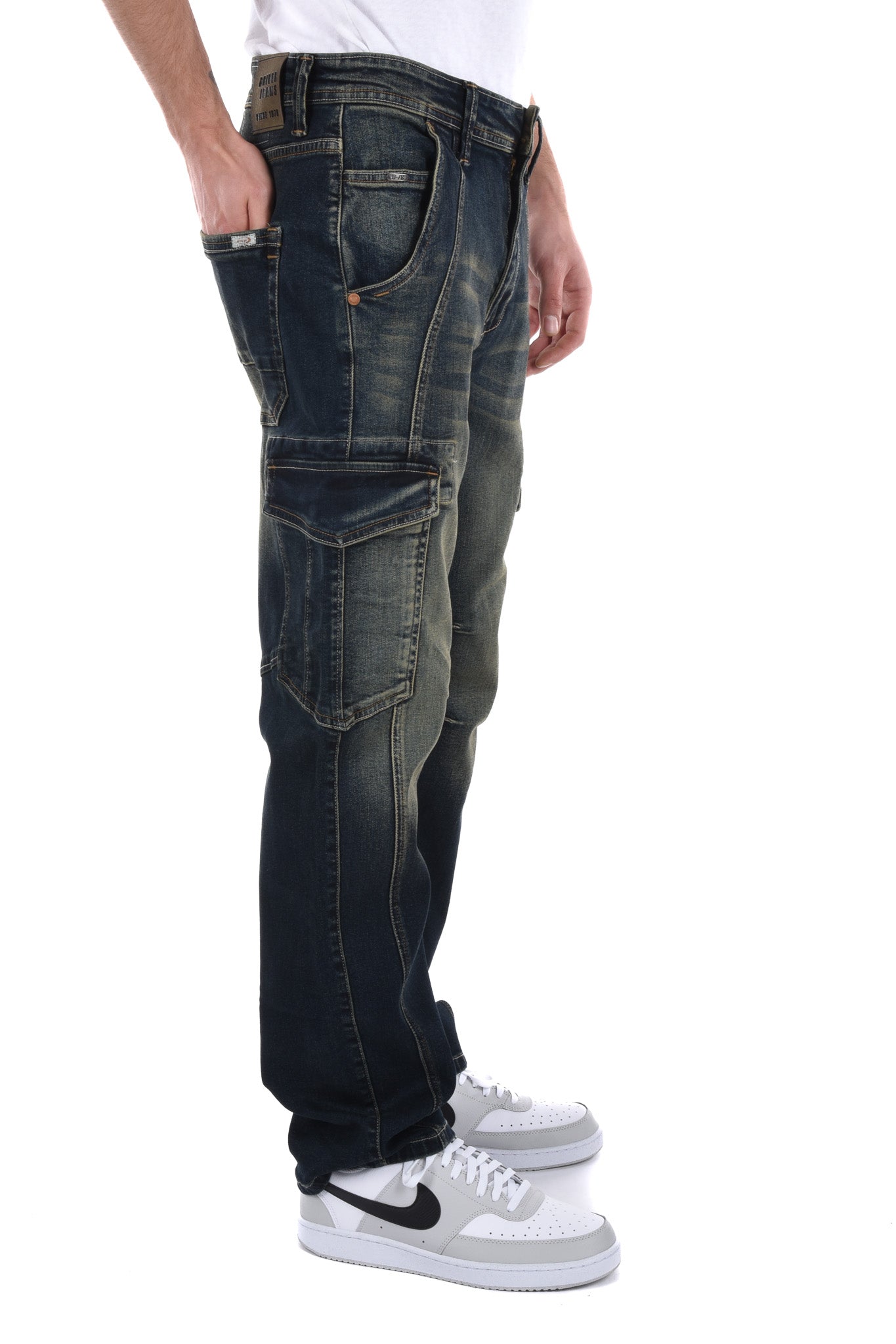 Edmond Relaxed Fit overdyed denim