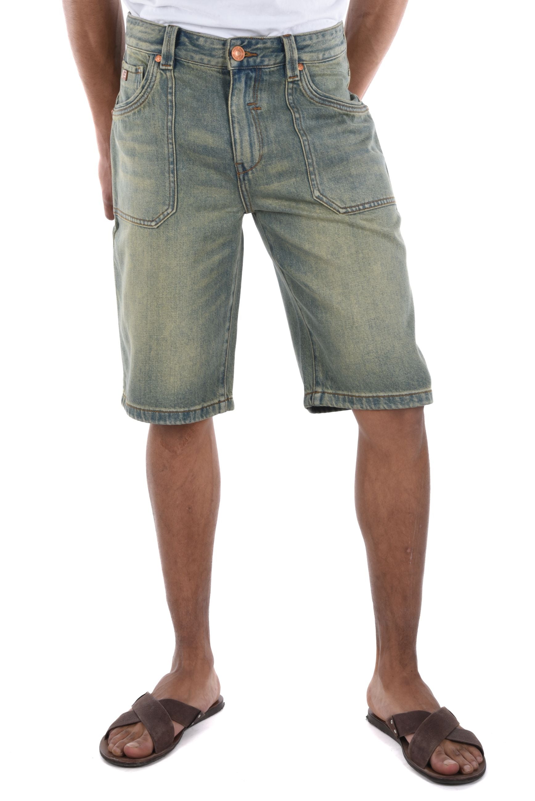 Kristo Shorts denim overdyed