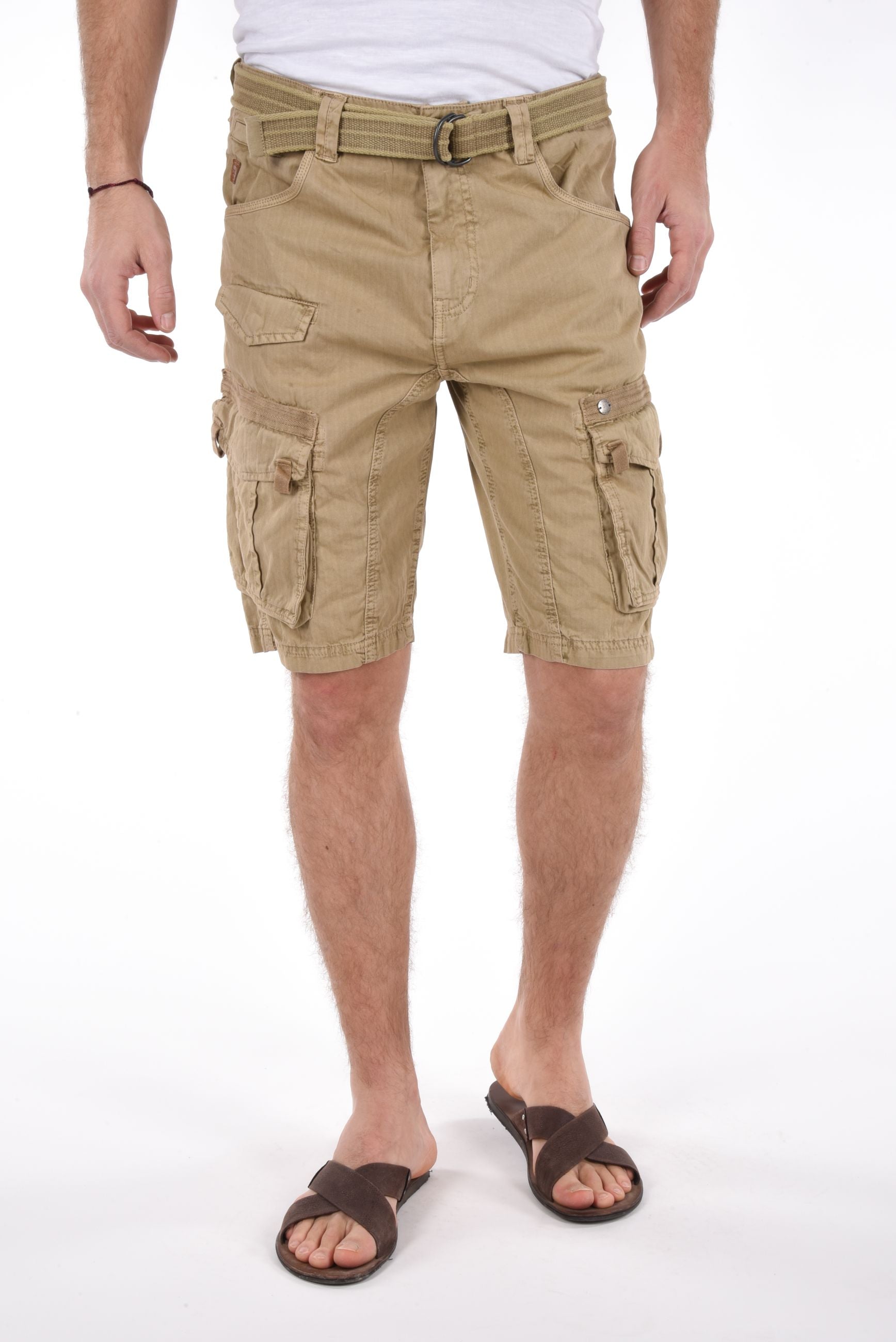 Pines Cargo Shorts herring bone