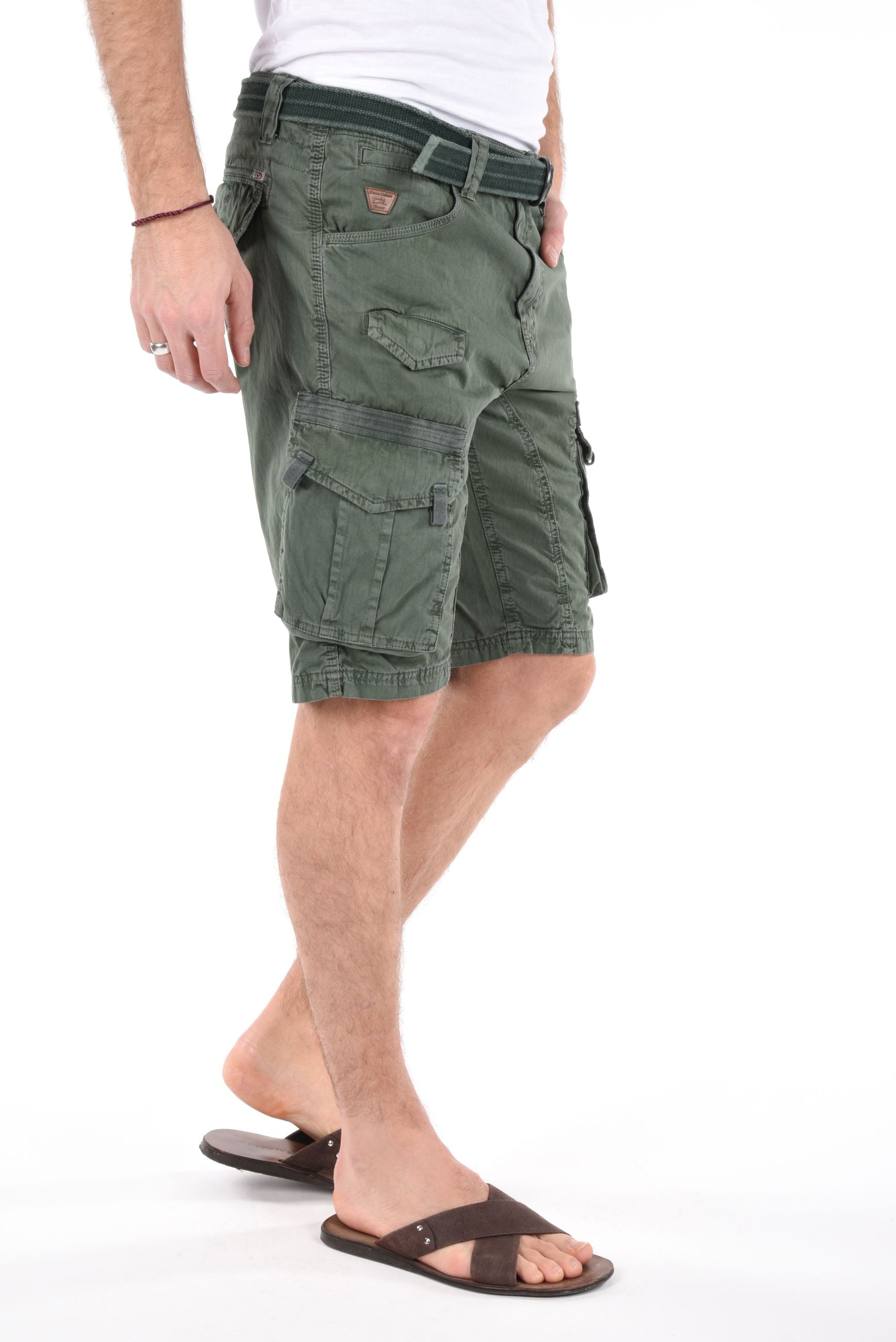Pines Cargo Shorts herring bone