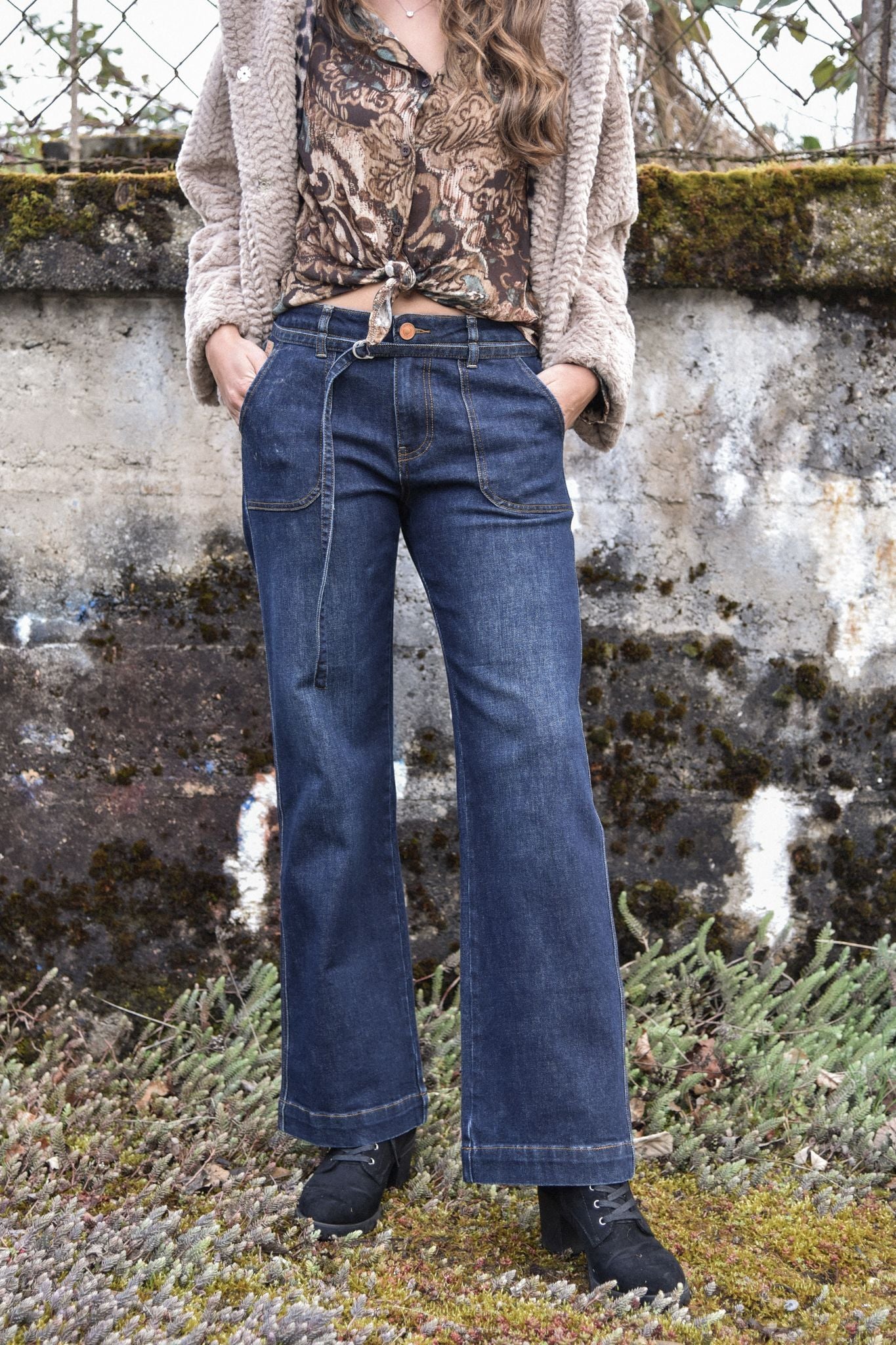 Kimberly Wide Leg high belt