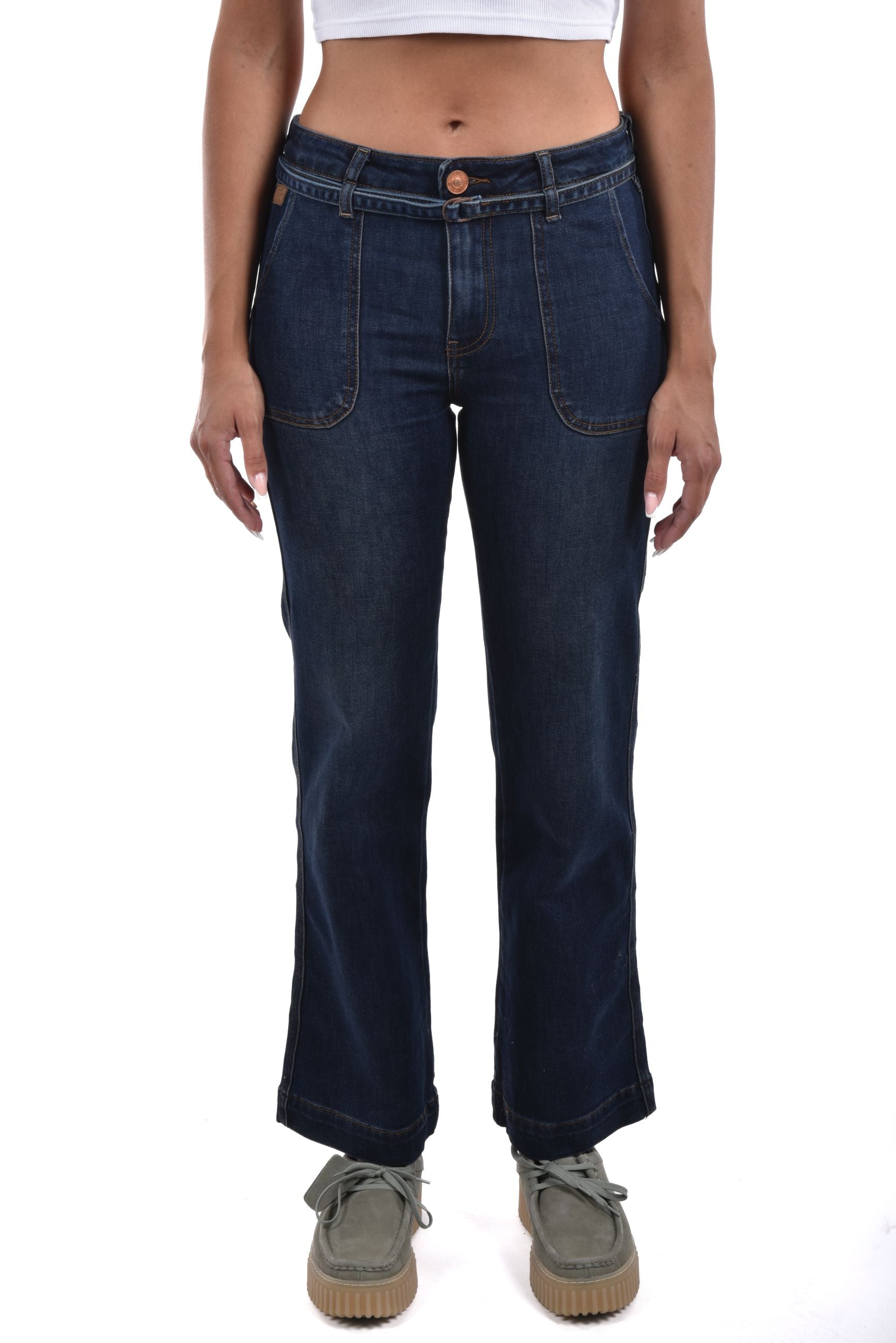 Kimberly Wide Leg high belt