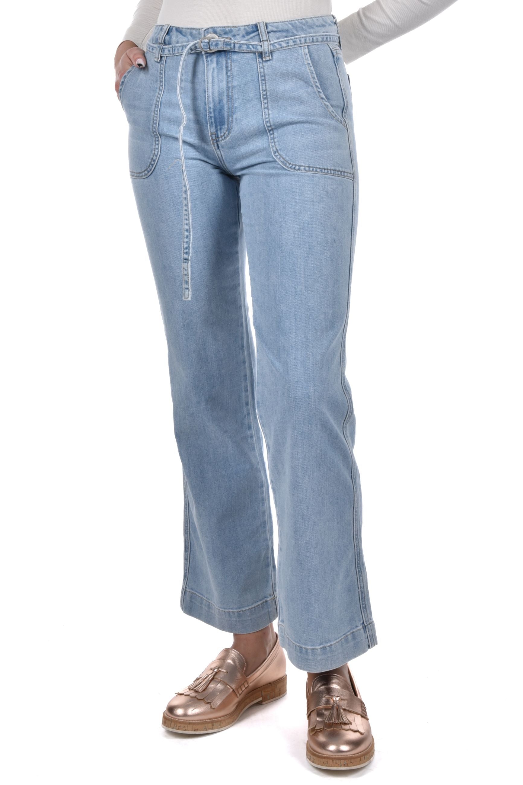 Kimberly Wide Leg high belt