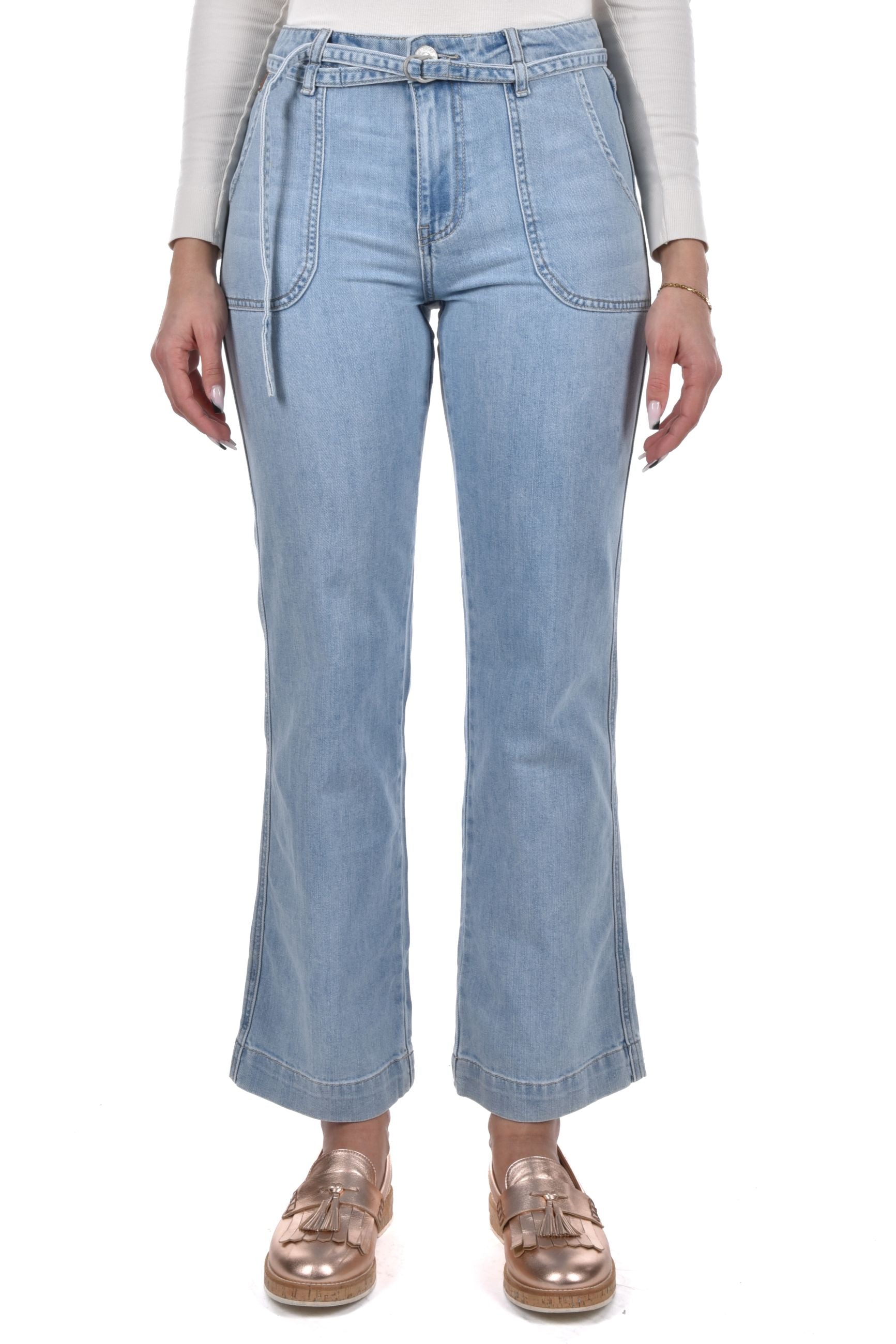 Kimberly Wide Leg high belt