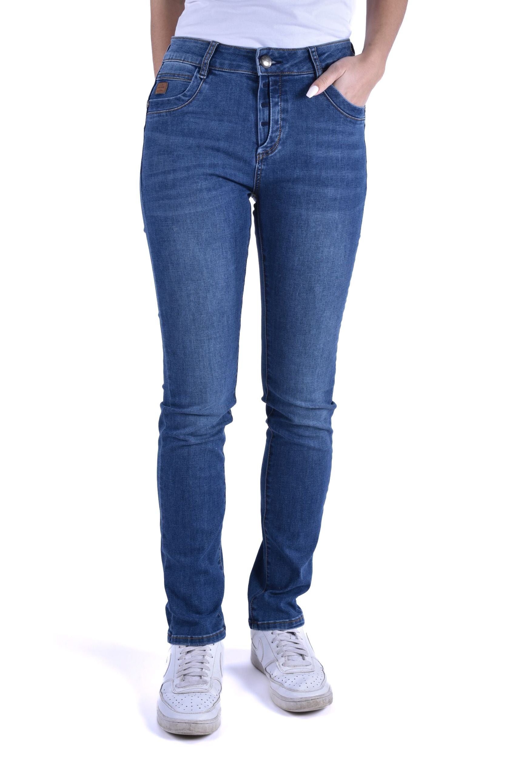 Jenny Straight Cut high waist stretch denim