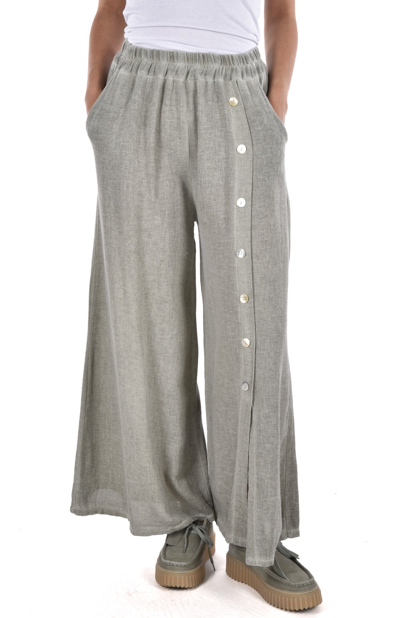 Mulino Wide Leg buttons