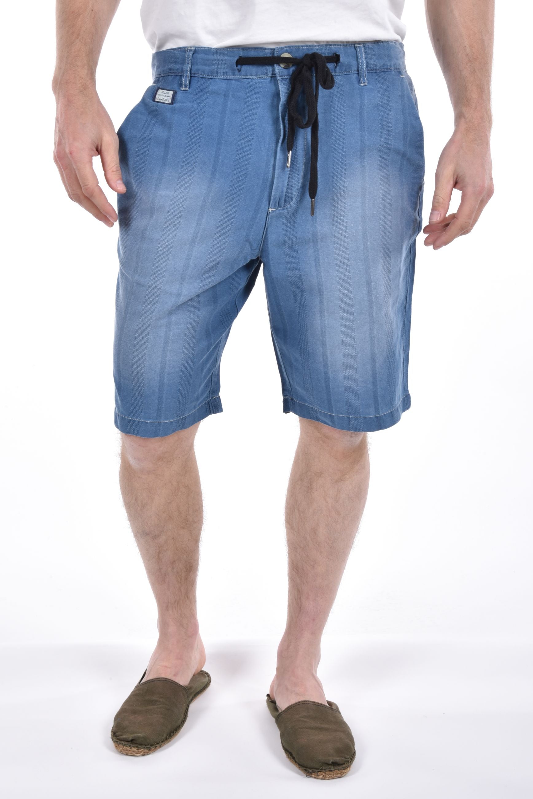 Monaco Shorts indigo stripes