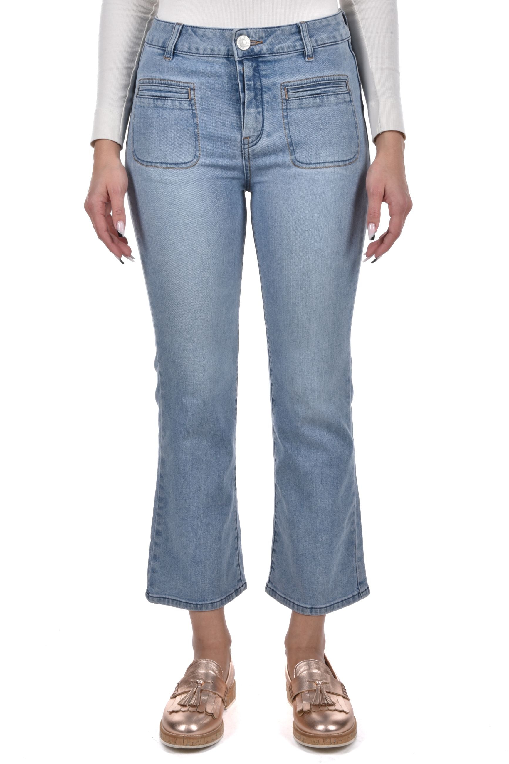 Jenny Wide Leg 7/8 high pocket