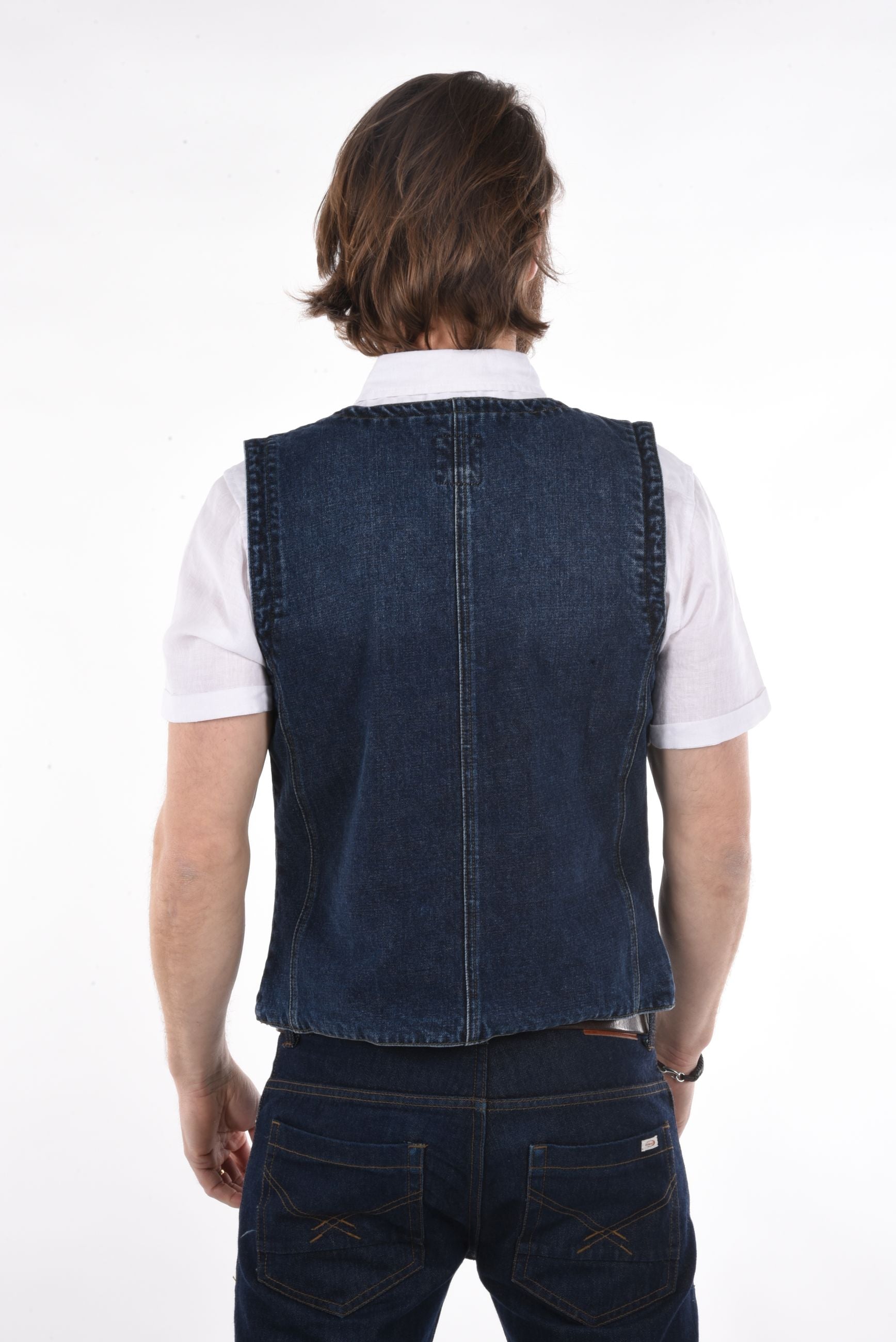 Enzo Waistcoat denim