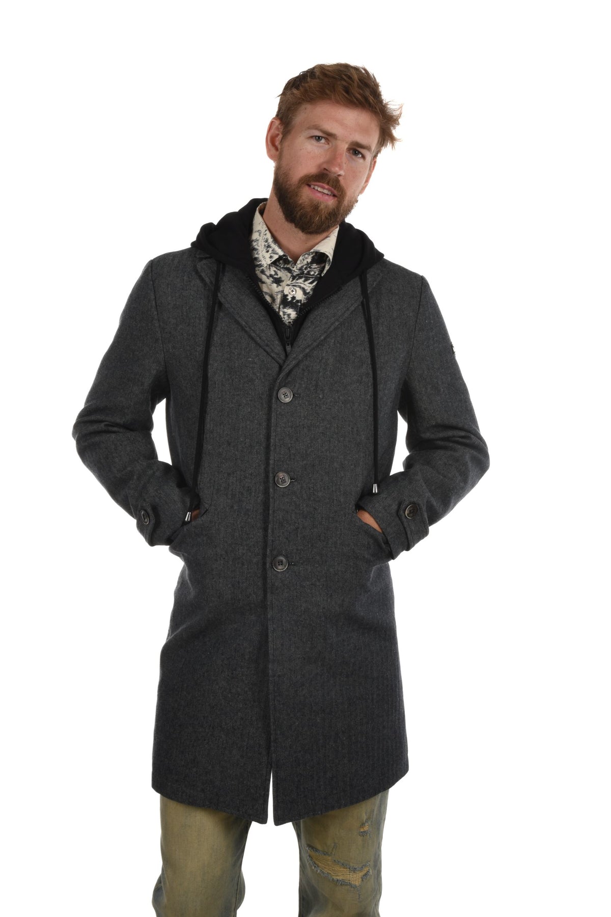 Silvano Coat herring bone