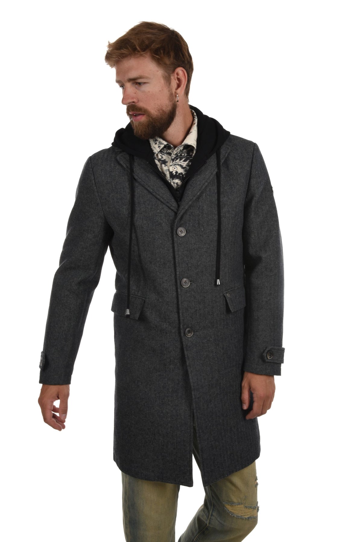 Silvano Coat herring bone