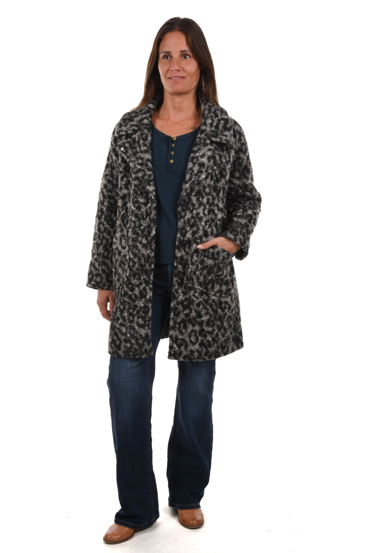 Sumy Coat fantasy curled boucle