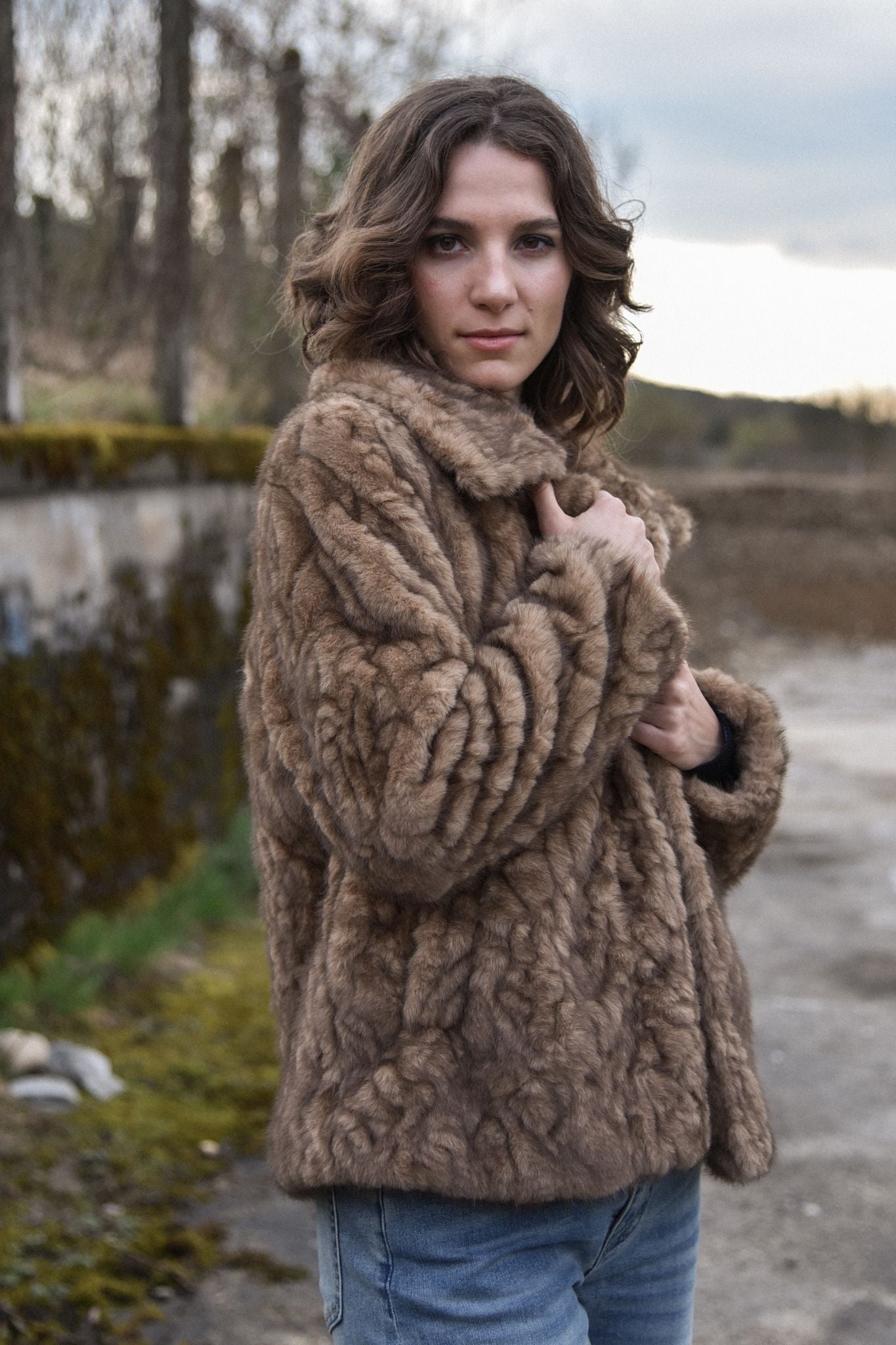Slatina Jacket fake fur