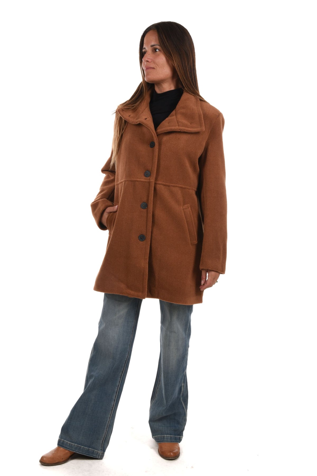 Janty Coat buttons pocket