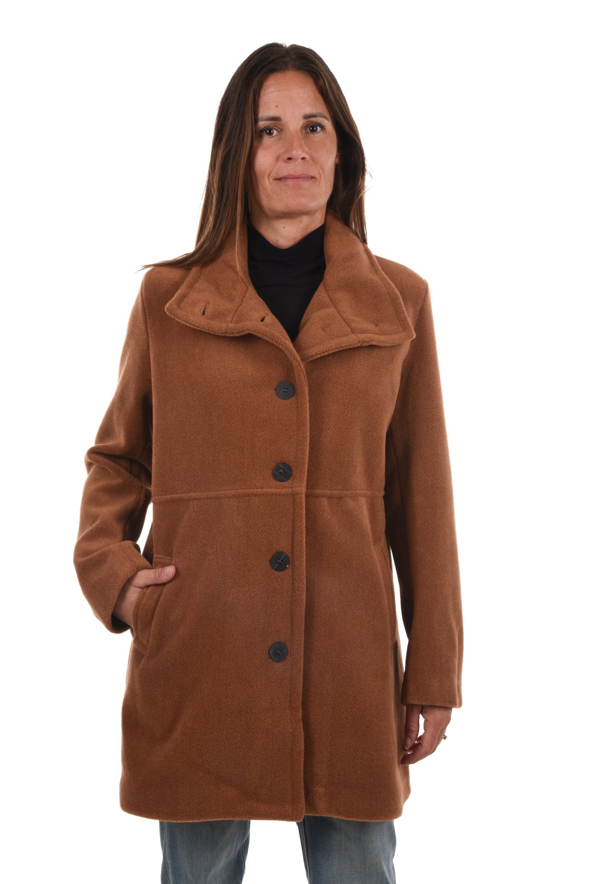 Janty Coat buttons pocket