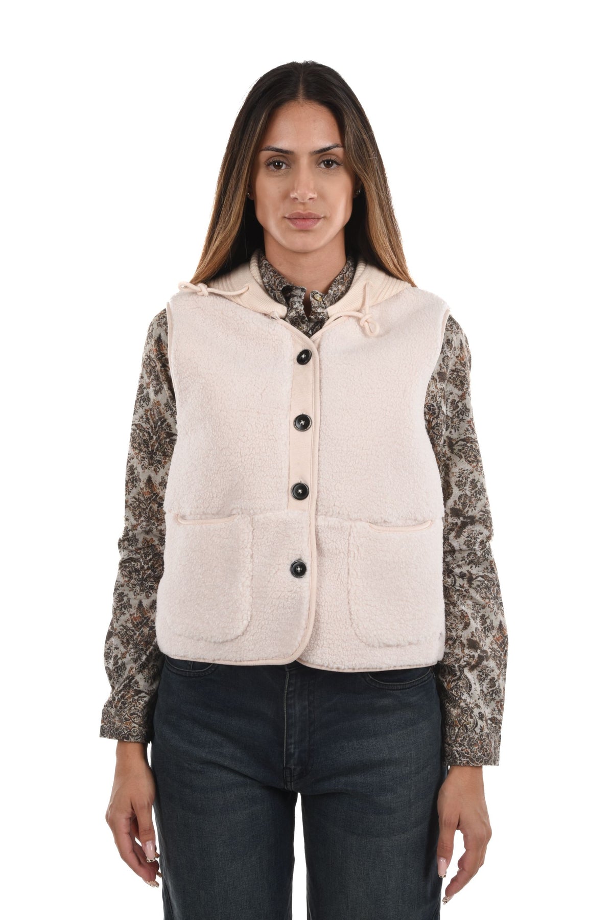 Lorca Vest teddy hood