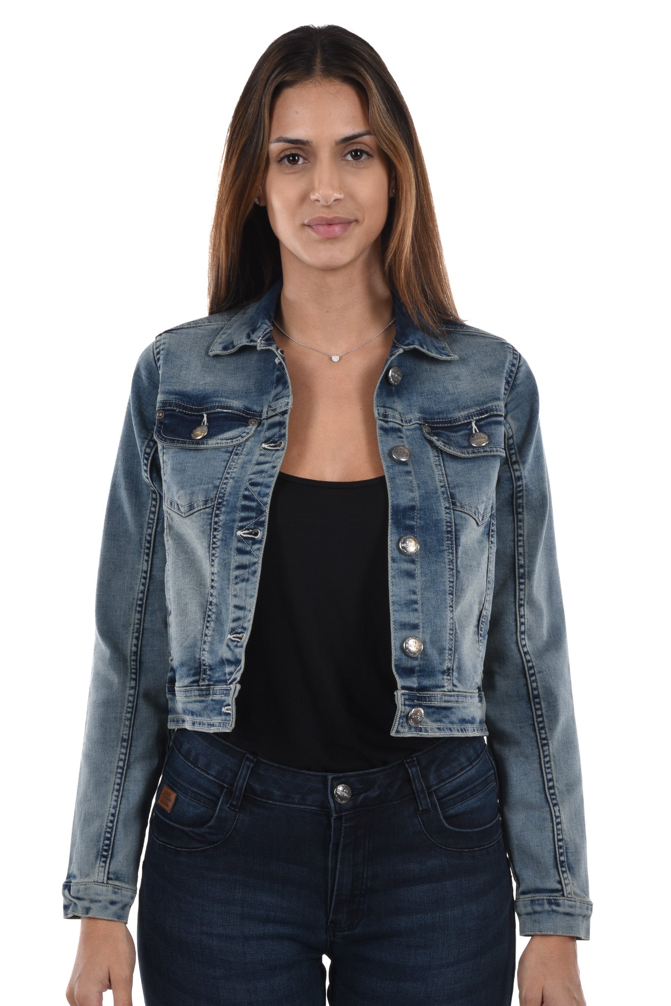 Kika Jacket overdyed denim